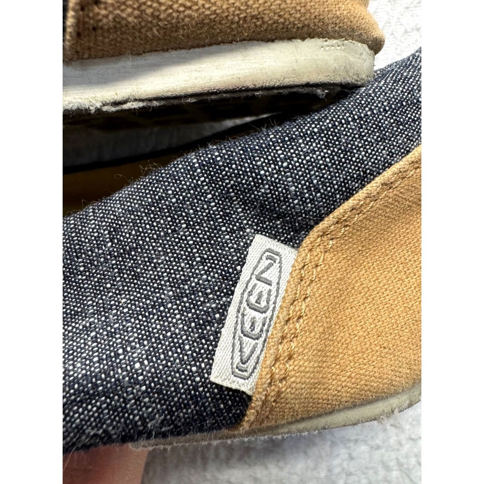 KEEN KEEN Ballet Flats Size 10 Denim Tan Canvas Flat Womens 10 Shoes Good Pre-Owned Size US 10 / IT 40 - 8 Thumbnail