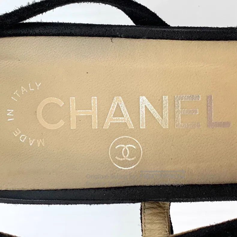 Chanel Chanel Colour-matched thick-heeled high-heeled sandals Size US 7 / IT 37 - 7 Thumbnail
