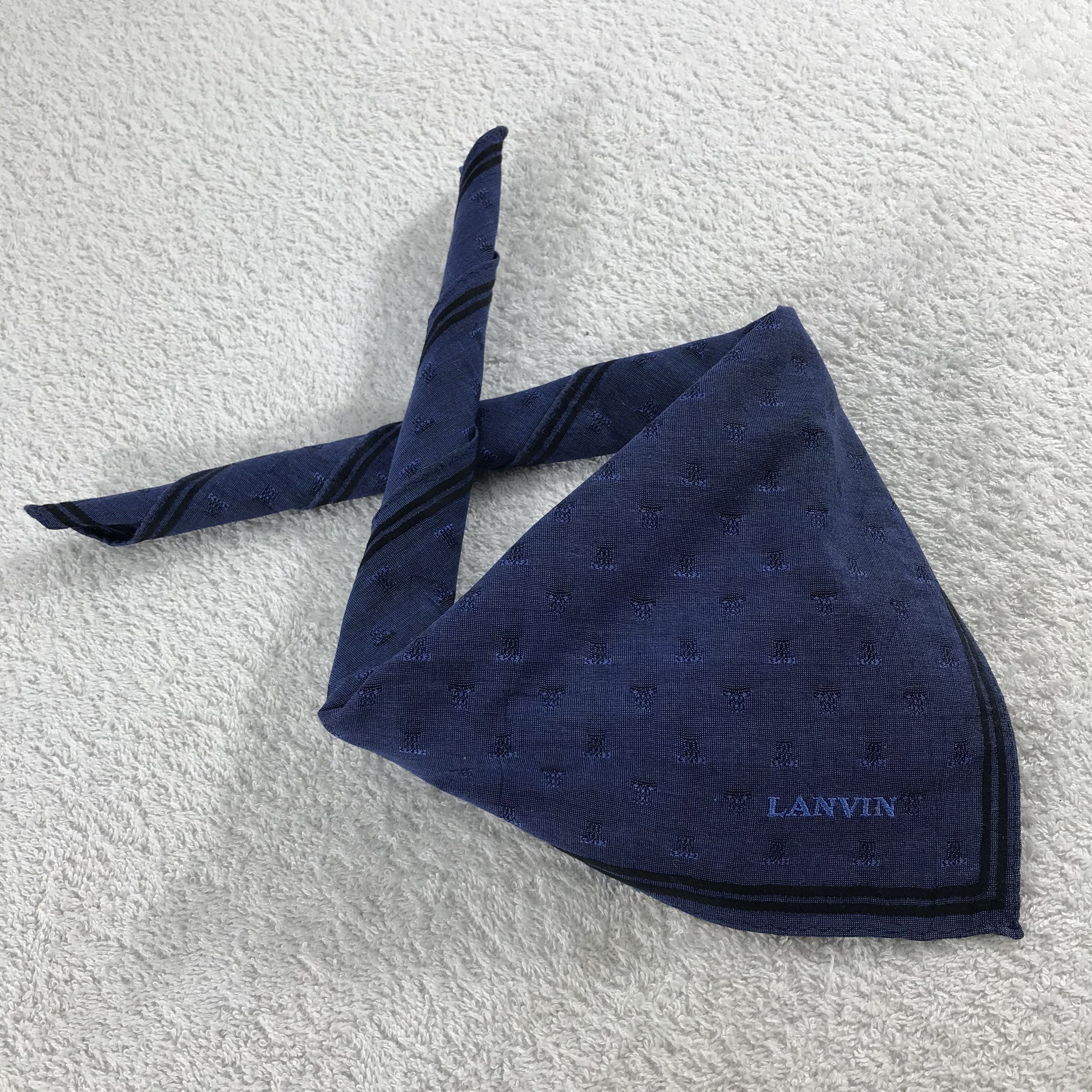 Lanvin × Vintage Lanvin Bandana / Handkerchief / Neckerchief - S291 Size ONE SIZE - 4 Thumbnail