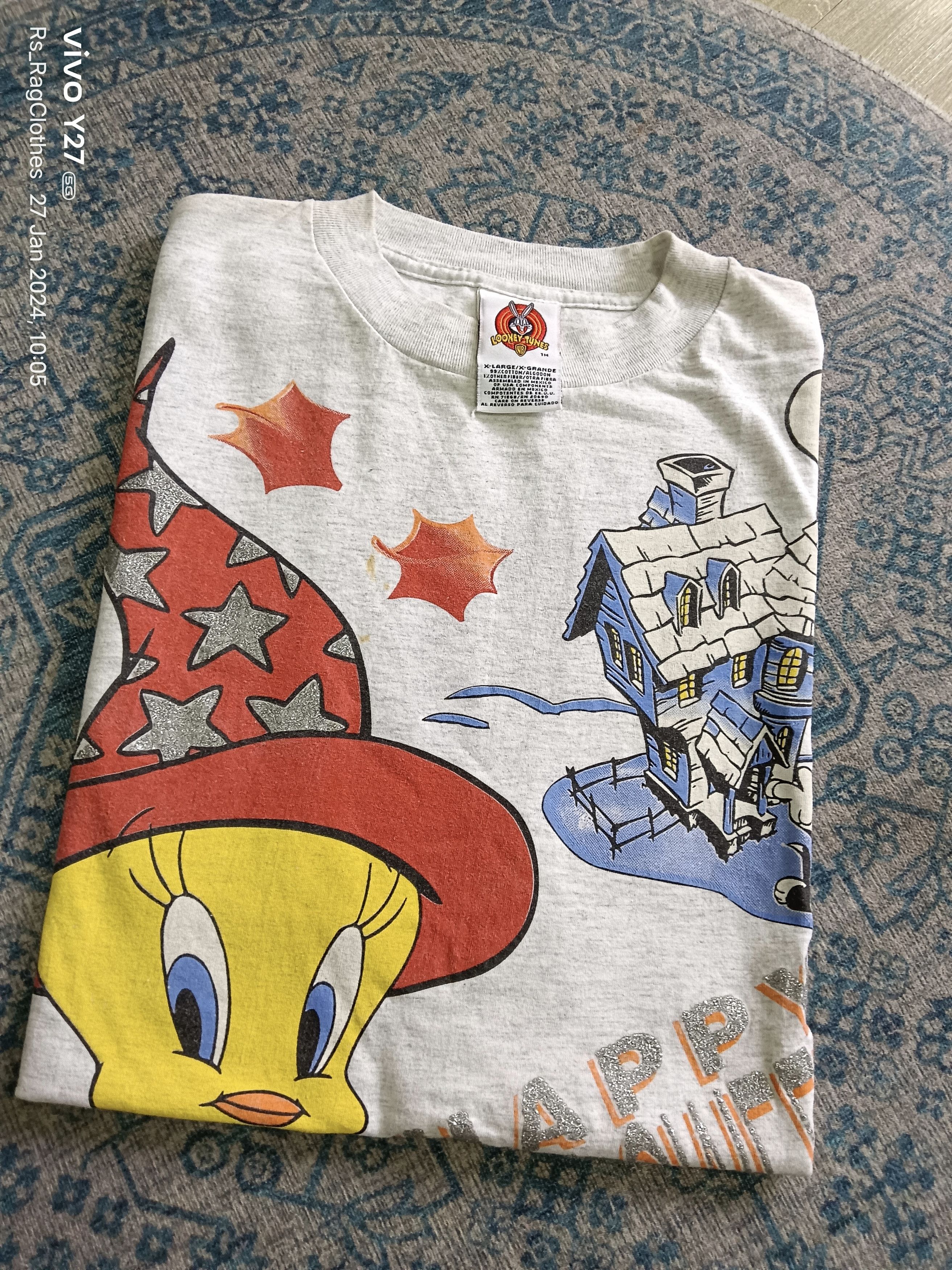 image of Anima x Vintage 90's Tweety Looney Tunes, Men's (Size XL)