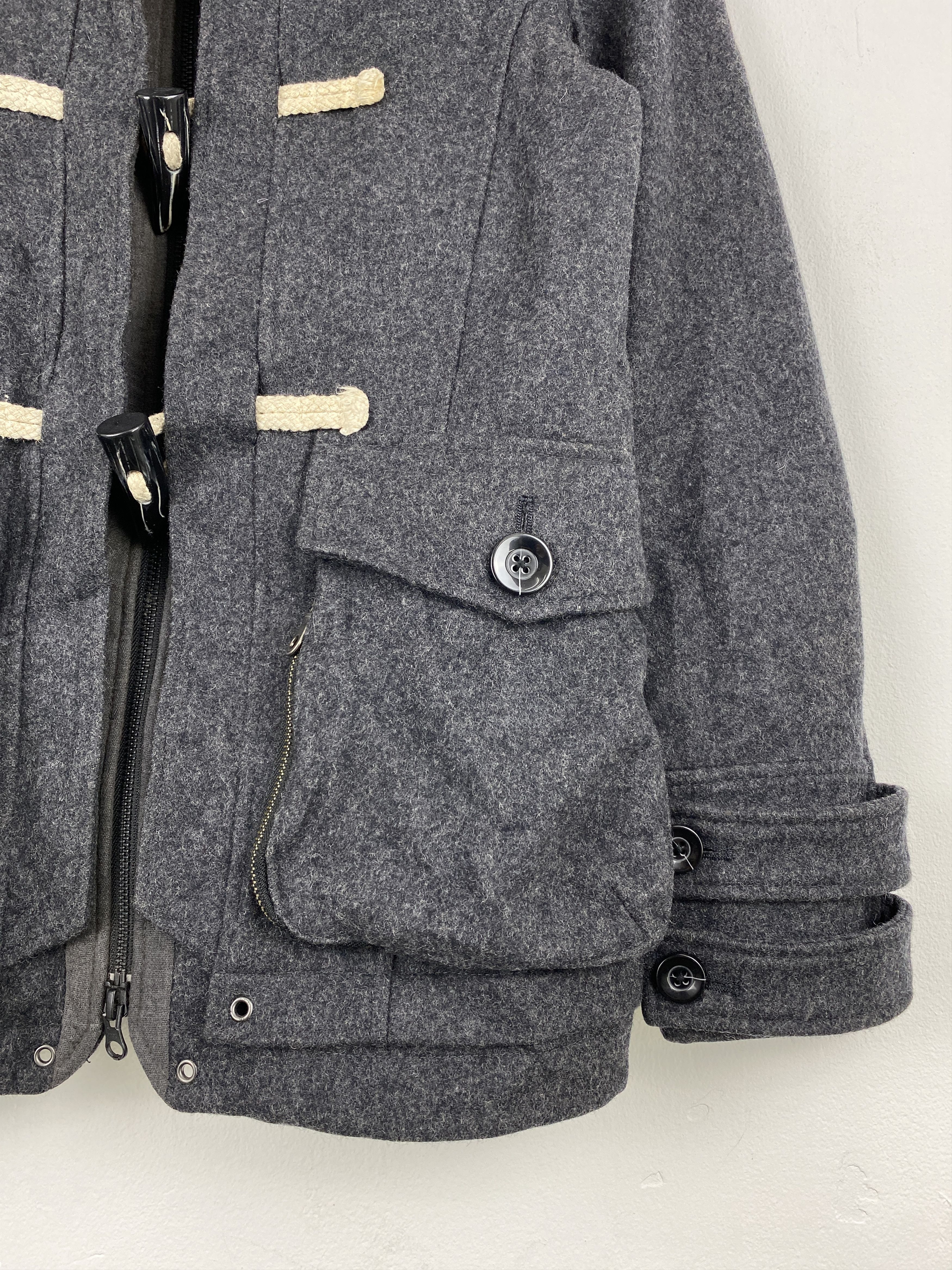 PPFM PPFM Hoodie Wool Duufle Faux Fur + Miharayasuhiro JZ0007 Size US S / EU 44-46 / 1 - 10 Thumbnail