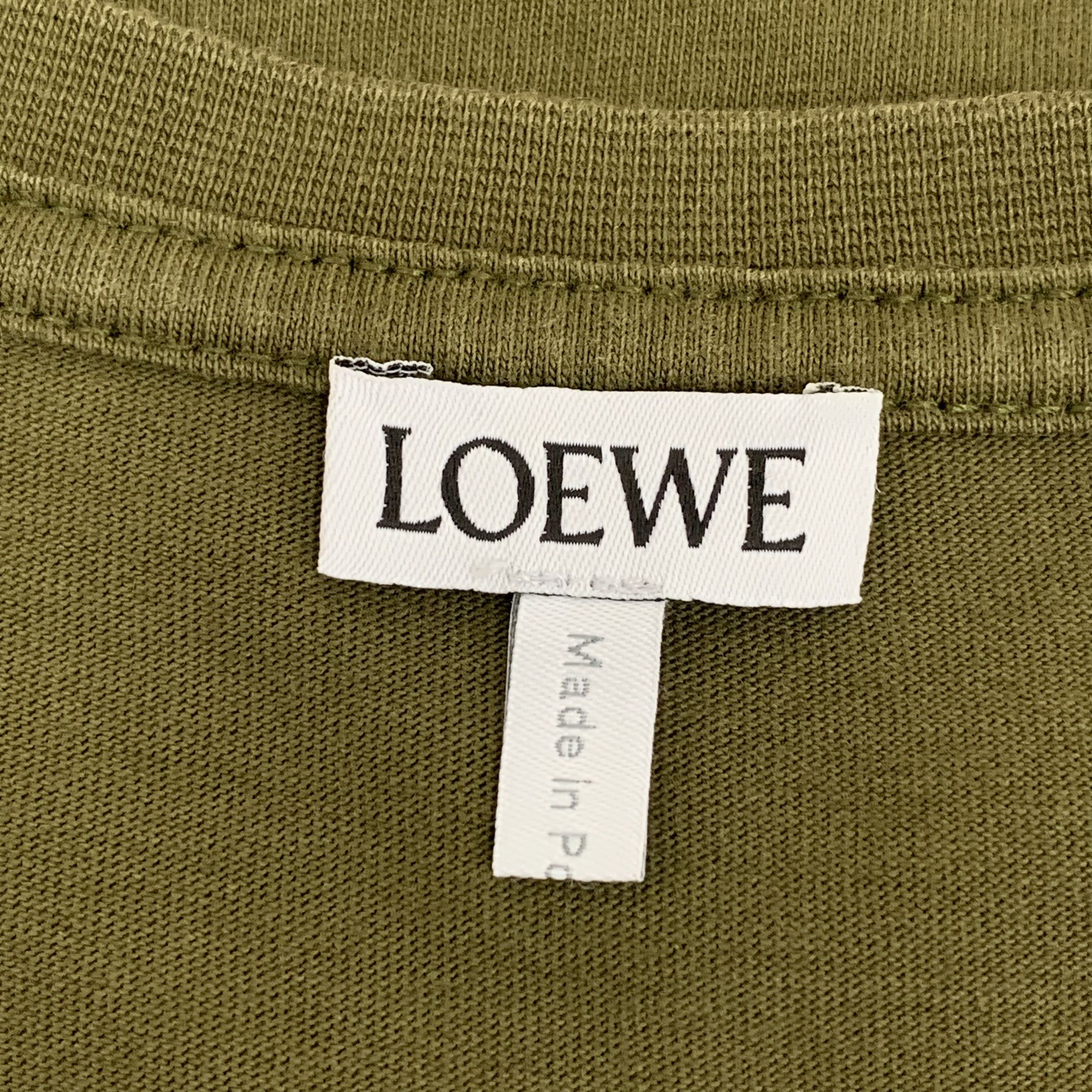 Loewe Loewe Logo T-Shirt Olive Green (M) Size US M / EU 48-50 / 2 - 5 Thumbnail