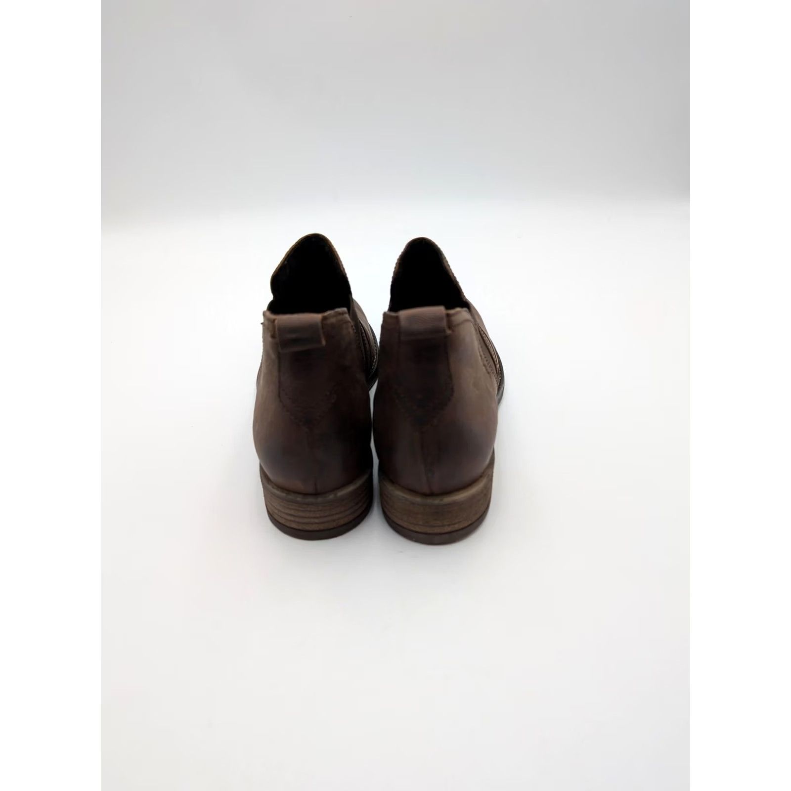 Vintage Josef Seibel Boots Womens Size 6.5 Brown Leather Chelsea Ankle Comfort Booties Shoes Size US 7 / IT 37 - 4 Thumbnail