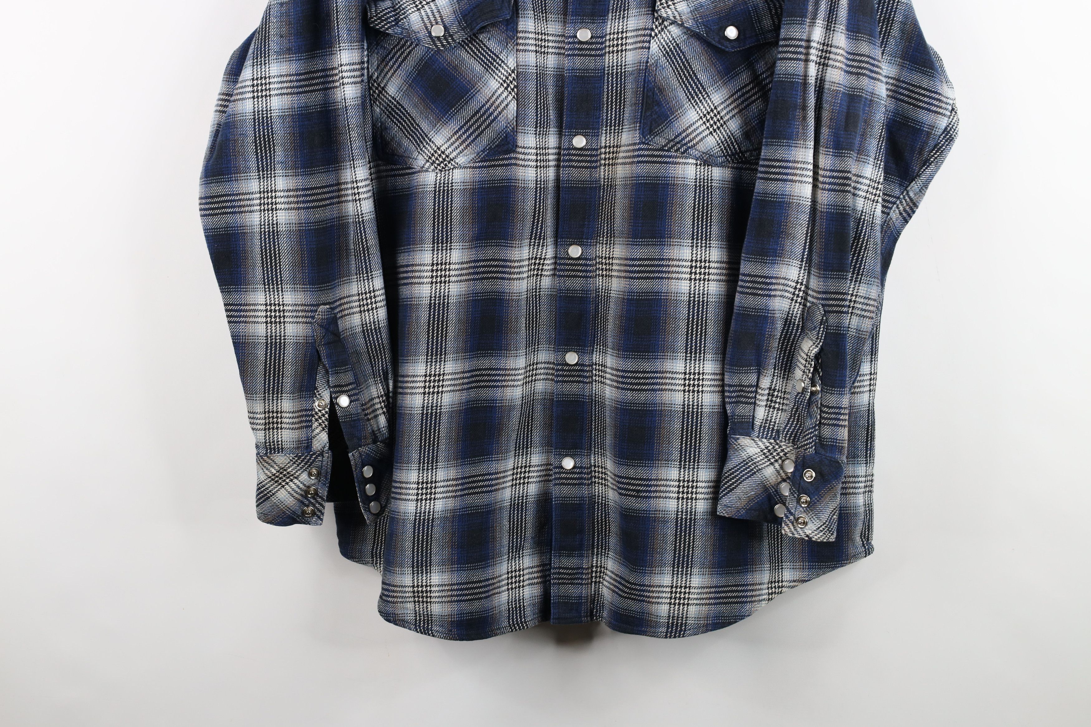 Vintage Vintage 90s Streetwear Flannel Western Snap Button Shirt Size US XXL / EU 58 / 5 - 3 Thumbnail