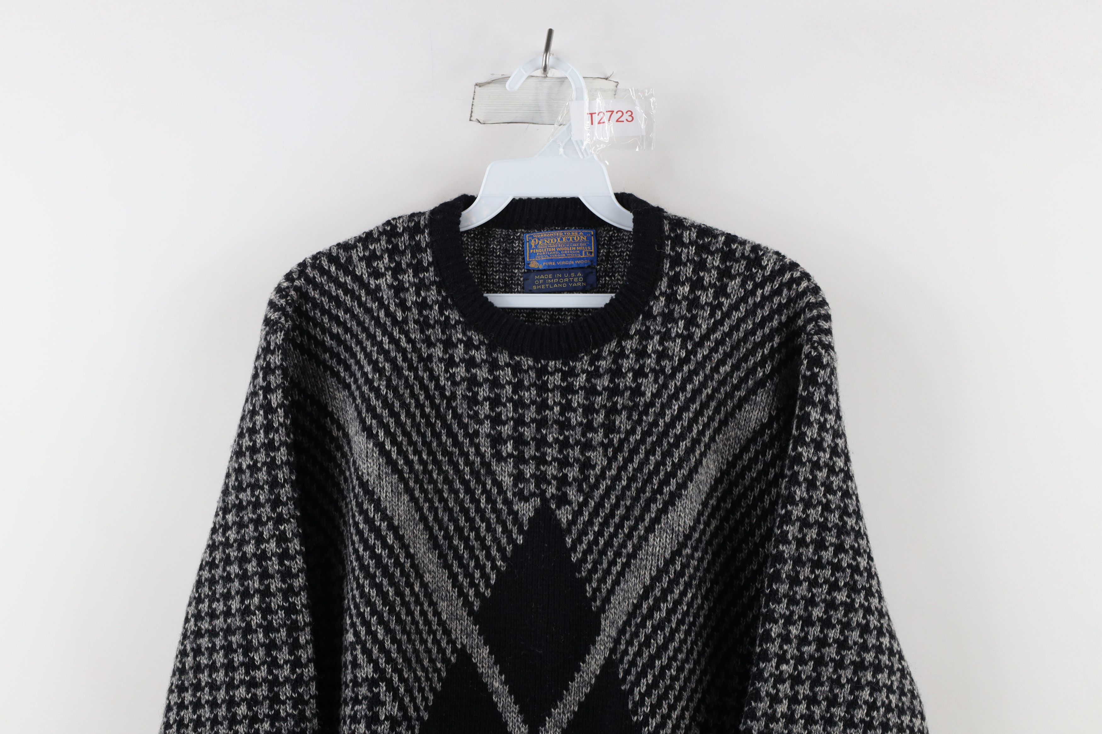 Pendleton × Vintage Vintage 70s Pendleton Heavyweight Wool Knit Sweater USA Size US L / EU 52-54 / 3 - 2 Thumbnail