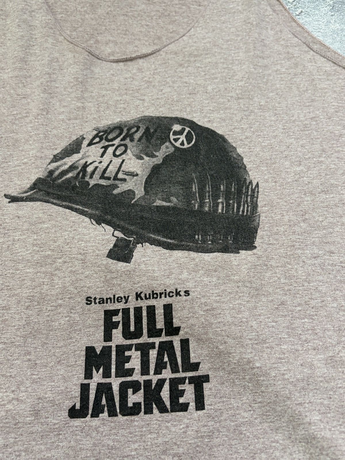 Vintage Vintage 80’s Stanley Kubrick Full Metal Jacket Tank Top L Size US L / EU 52-54 / 3 - 3 Thumbnail