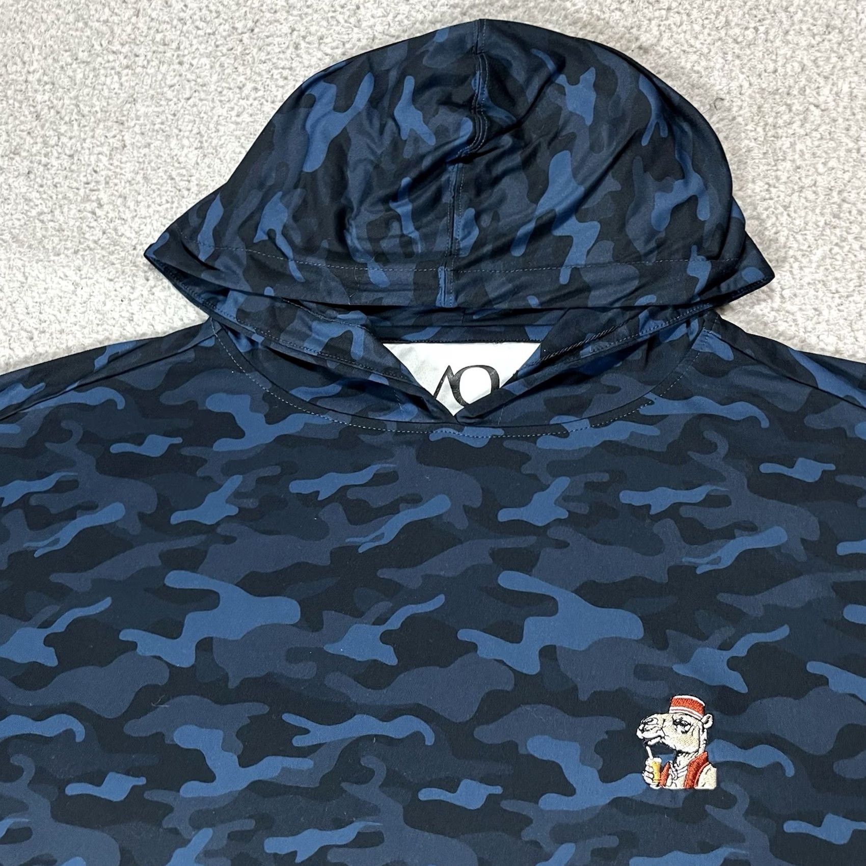 Camel Anderson Ord Hoodie Mens L Blue Camo Lightweight Pullover Logo Golf Size US L / EU 52-54 / 3 - 7 Thumbnail