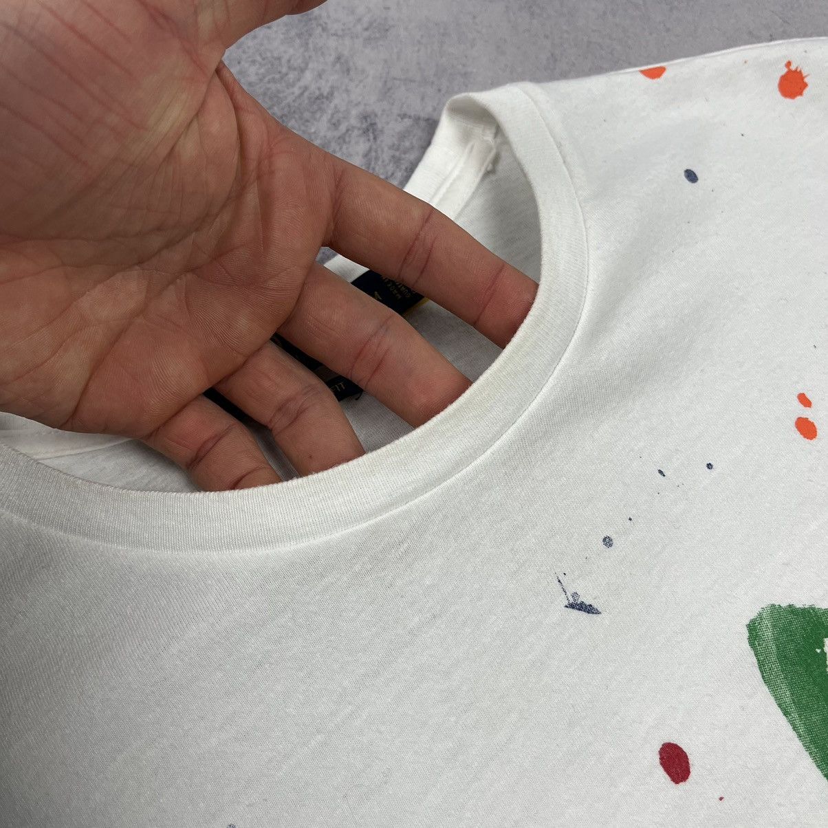 Polo Ralph Lauren Designer Polo Ralph Lauren rare paint spatter T Shirt Size US M / EU 48-50 / 2 - 7 Thumbnail