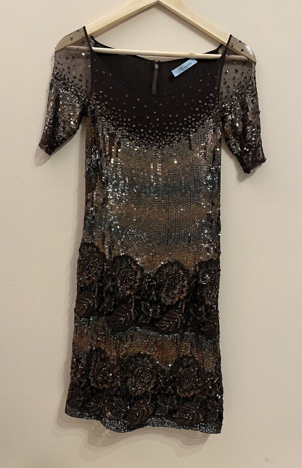 Blumarine Chocolate brown Blumarine dress with sequins vintage Size S / US 4 / IT 40 - 3 Thumbnail