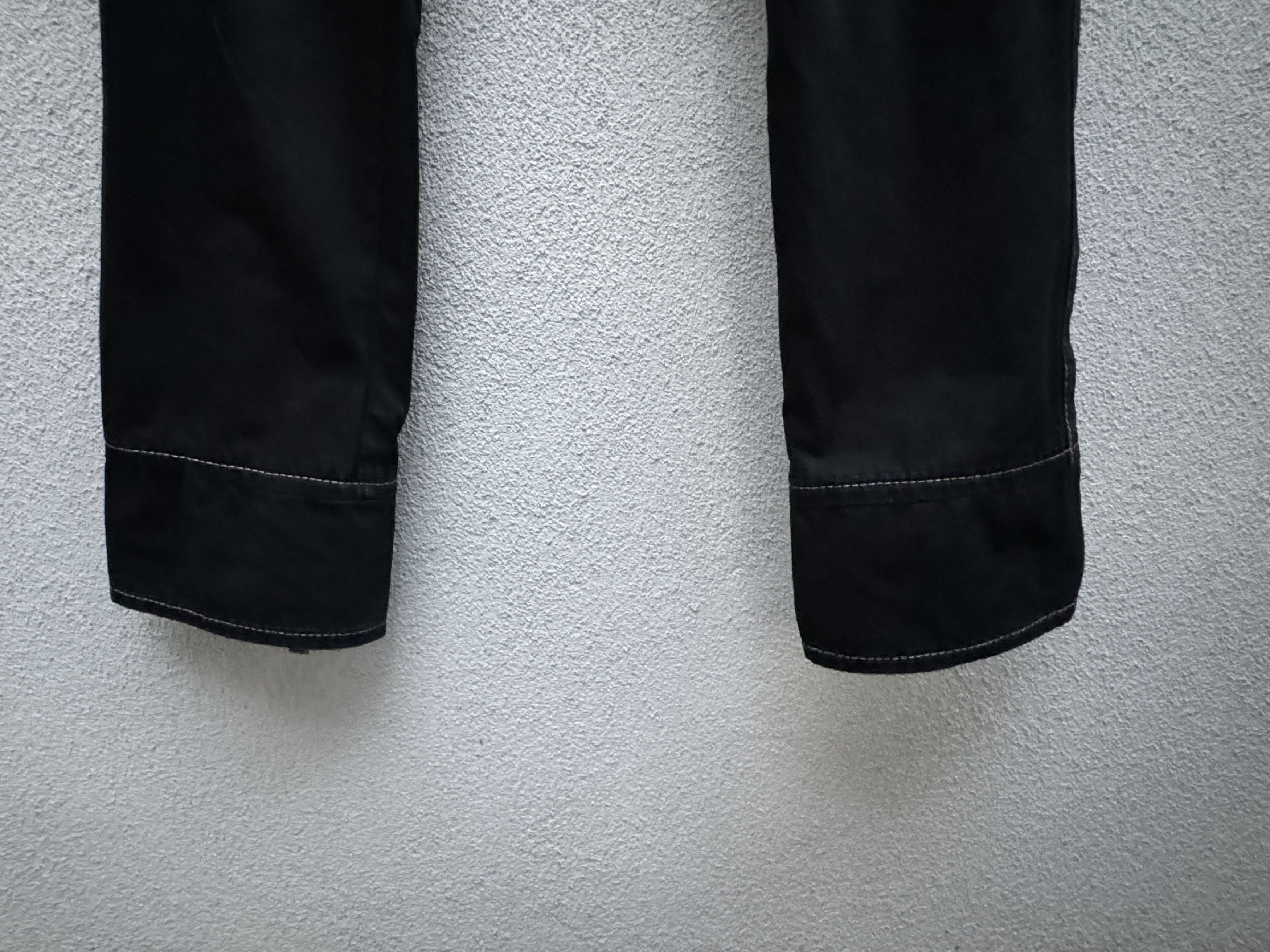 Dsquared2 DSQUARED2 Vintage Catwalk Black Trousers with White Stitches Size US 28 / EU 44 - 2 Thumbnail