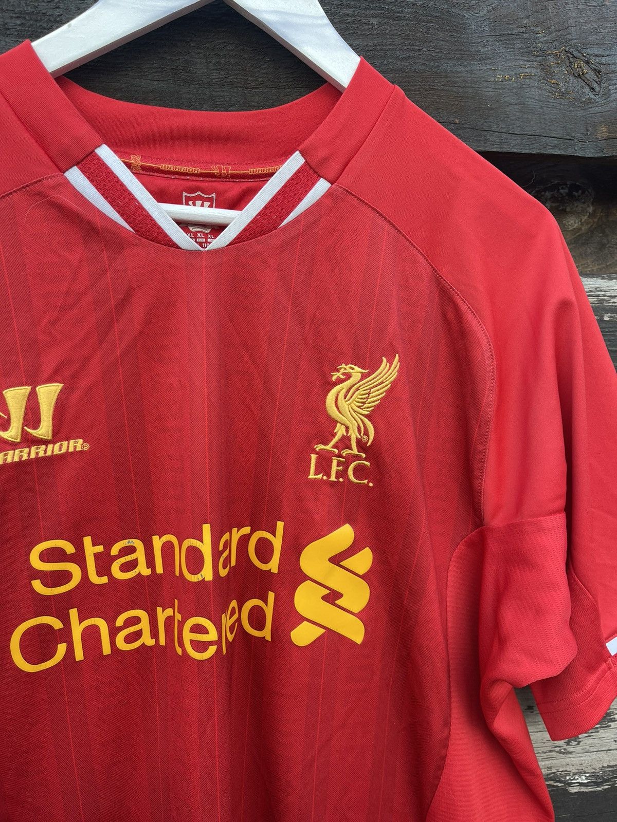 Warrior 2013 Warrior Liverpool red soccer jersey Size US XL / EU 56 / 4 - 5 Thumbnail