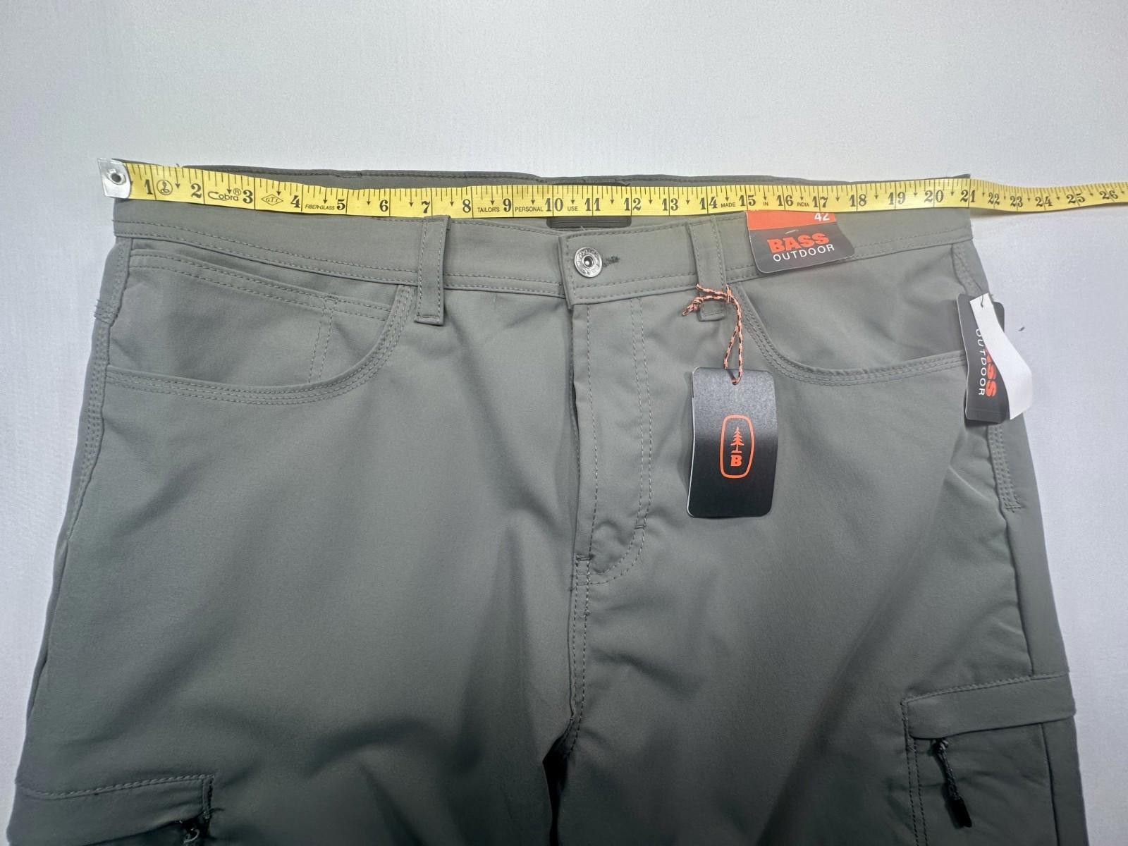 Bass Bass Outdoor Water Resistant Zipper Pockets Tech Chino 42/32 Size US 42 / EU 58 - 3 Thumbnail