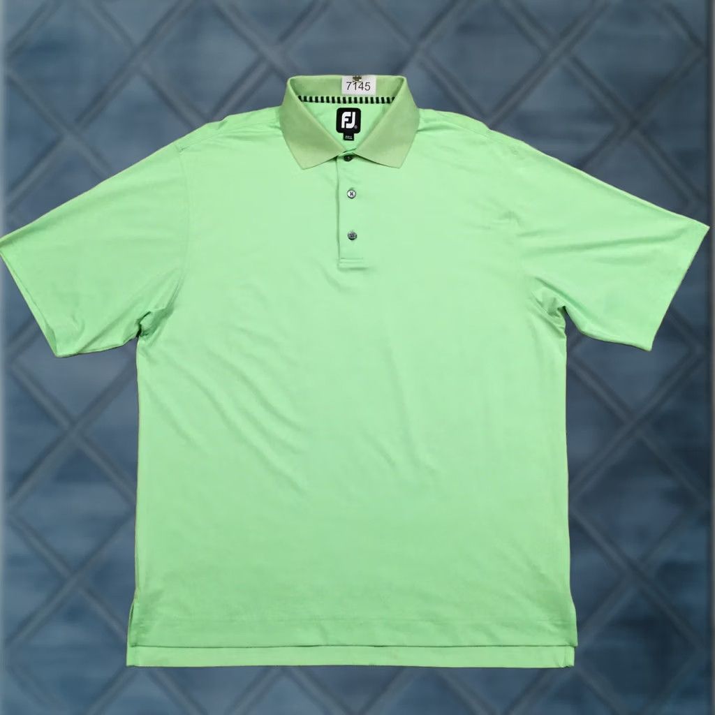 Footjoy FootJoy Polo Shirt Mens Large Green Short Sleeve Size US L / EU 52-54 / 3 - 1 Thumbnail