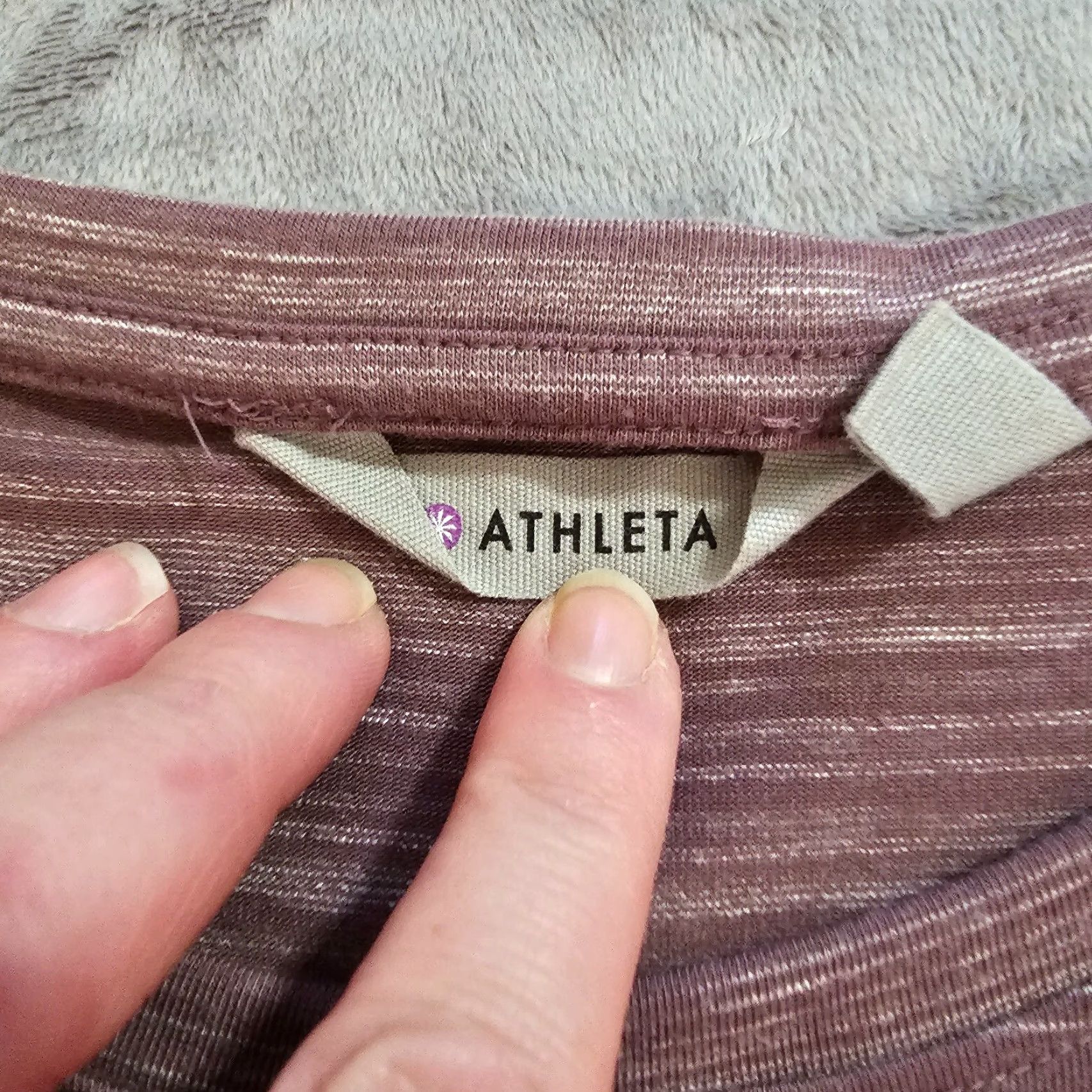 Athleta Athleta Dress Womens Small Purple Drop Waist Knit Long Sleeve Casual Stretchy Shirt Size S / US 4 / IT 40 - 3 Thumbnail