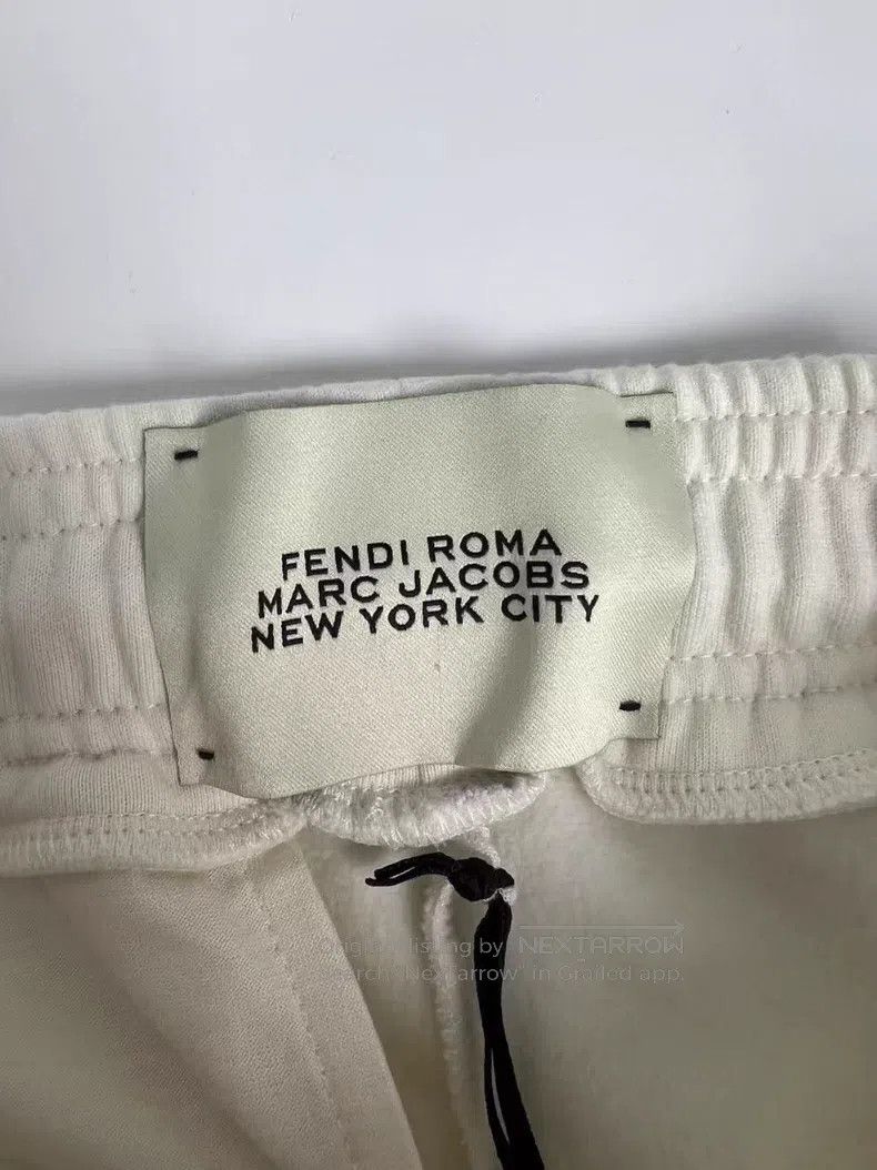 Fendi Fendi Off-white side letter logo sweatpants Size US 28 / EU 44 - 4 Thumbnail