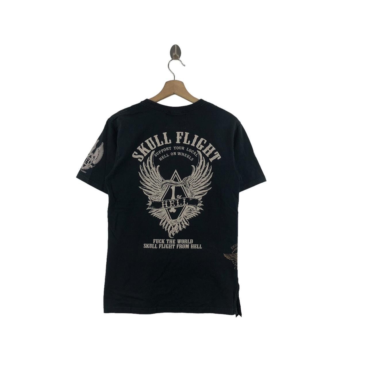 Other SKULL FLIGHT MOTORCYCLE Hell Wheels Tee Shirt Top Ride Size S / US 4 / IT 40 - 1 Thumbnail