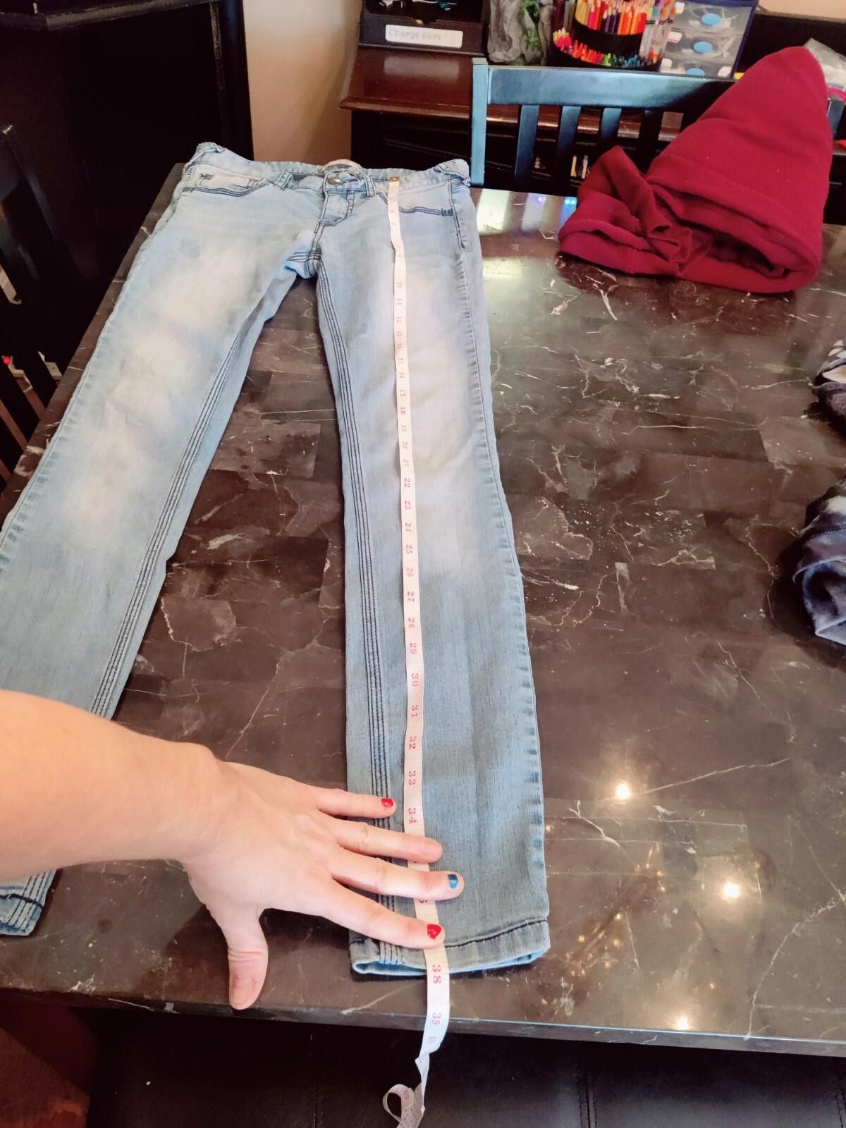 Free People Free People men's Jeans 27 Skinny Jean Mid Rise Light Blue R Size 27" / US 4 / IT 40 - 11 Thumbnail