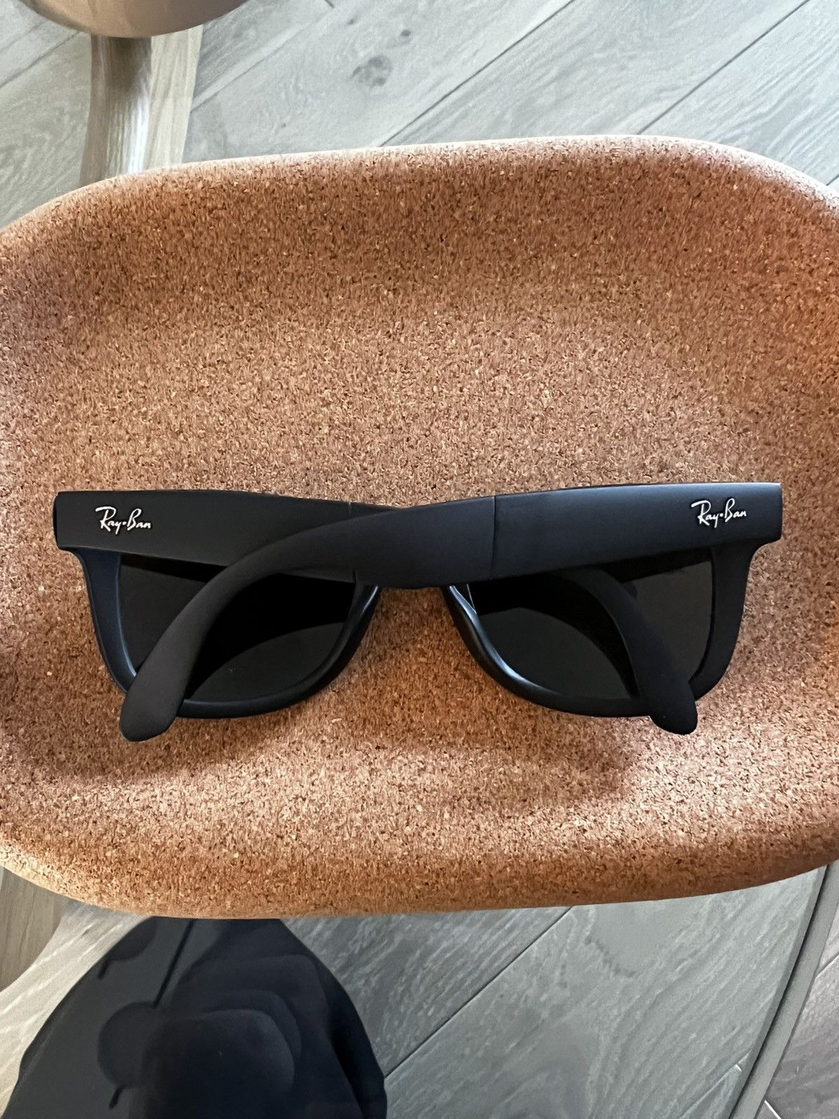 RayBan Rayban folding wayfarer matte black Size ONE SIZE - 9 Thumbnail