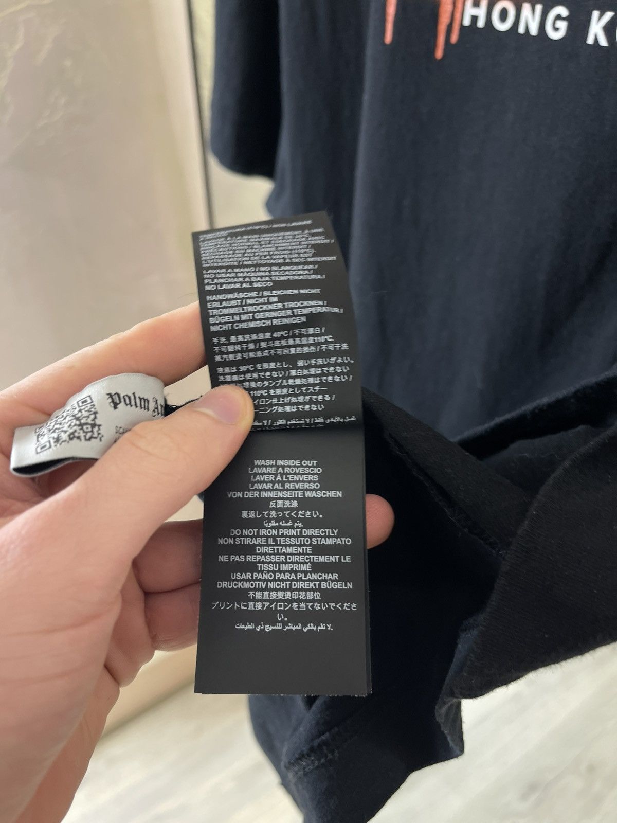 Palm Angels Palm Angels Hong Kong Spray Logo Oversized Tee Size US L / EU 52-54 / 3 - 6 Thumbnail