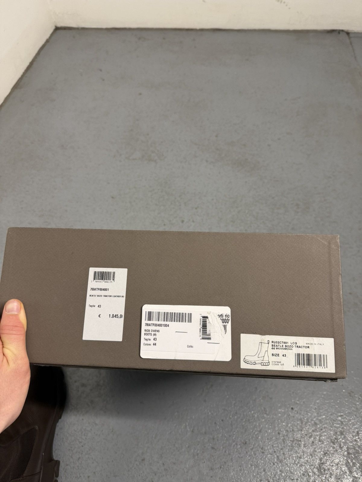 Rick Owens Rick Owens Beatle Bozo Tractor With Box Size US 10 / EU 43 - 12 Thumbnail