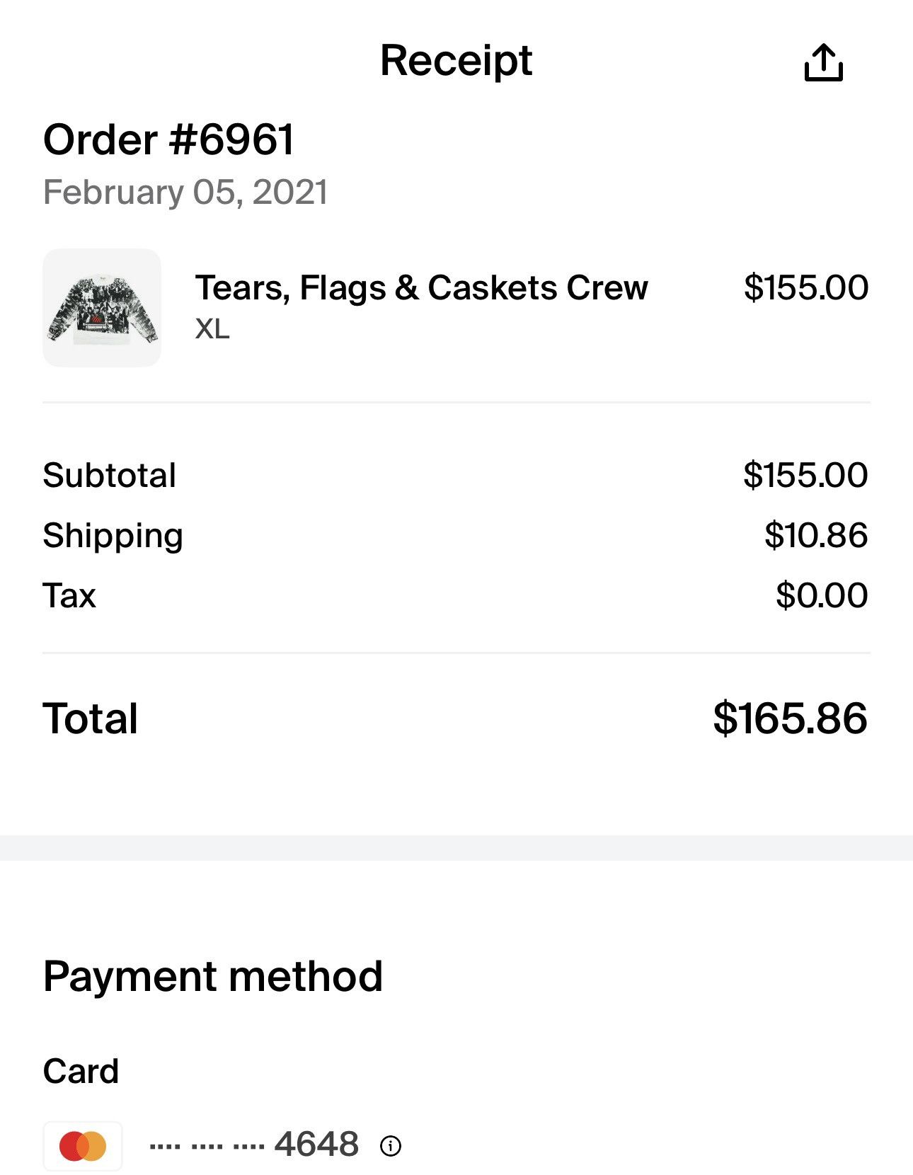 DENIM TEARS Denim Tears Tears, Flags, and Caskets Crewneck Size US XL / EU 56 / 4 - 6 Thumbnail