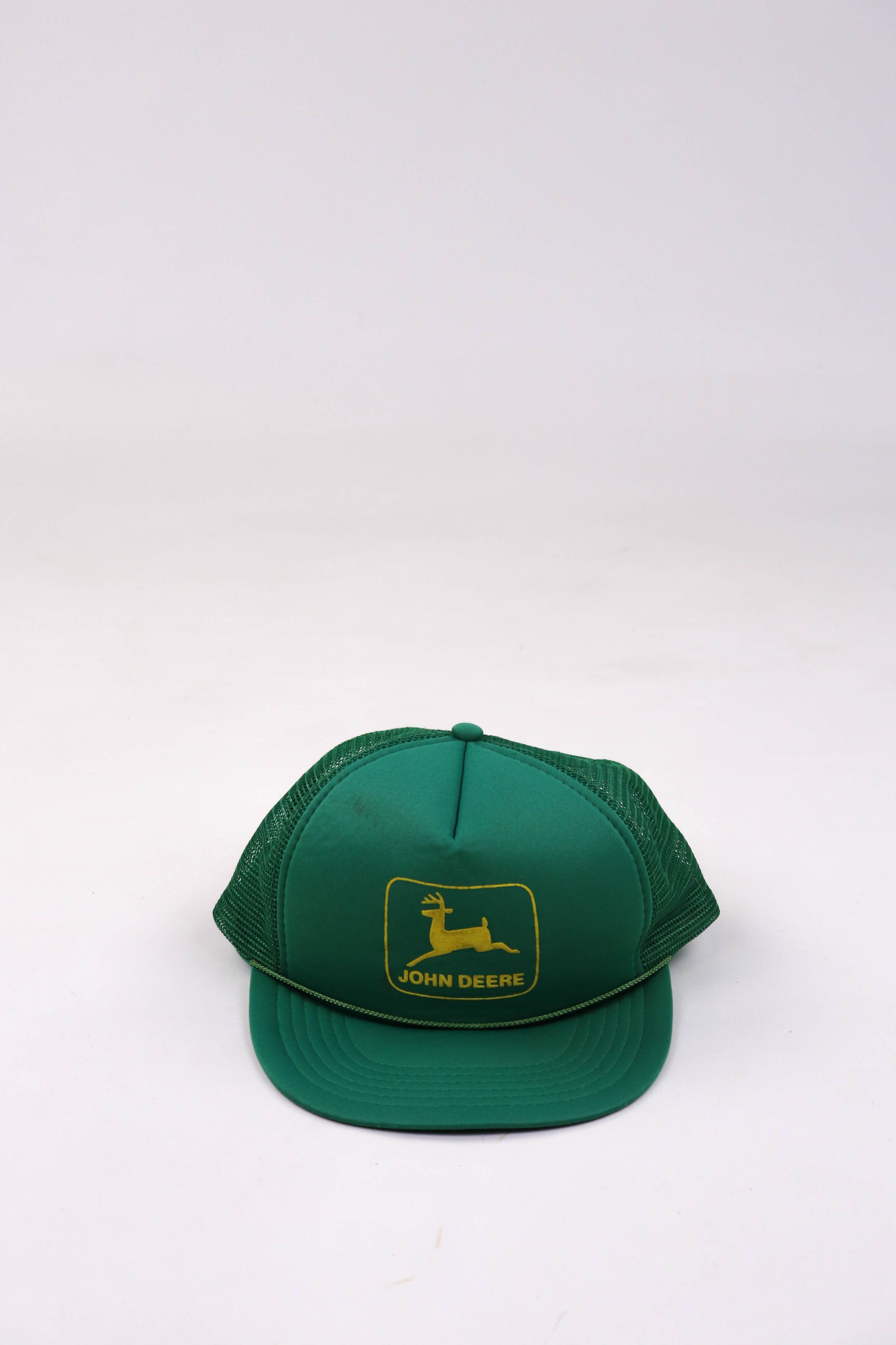 John Deere John Deere Vintage 90s Green Workers Trucker Cap Size ONE SIZE - 2 Thumbnail