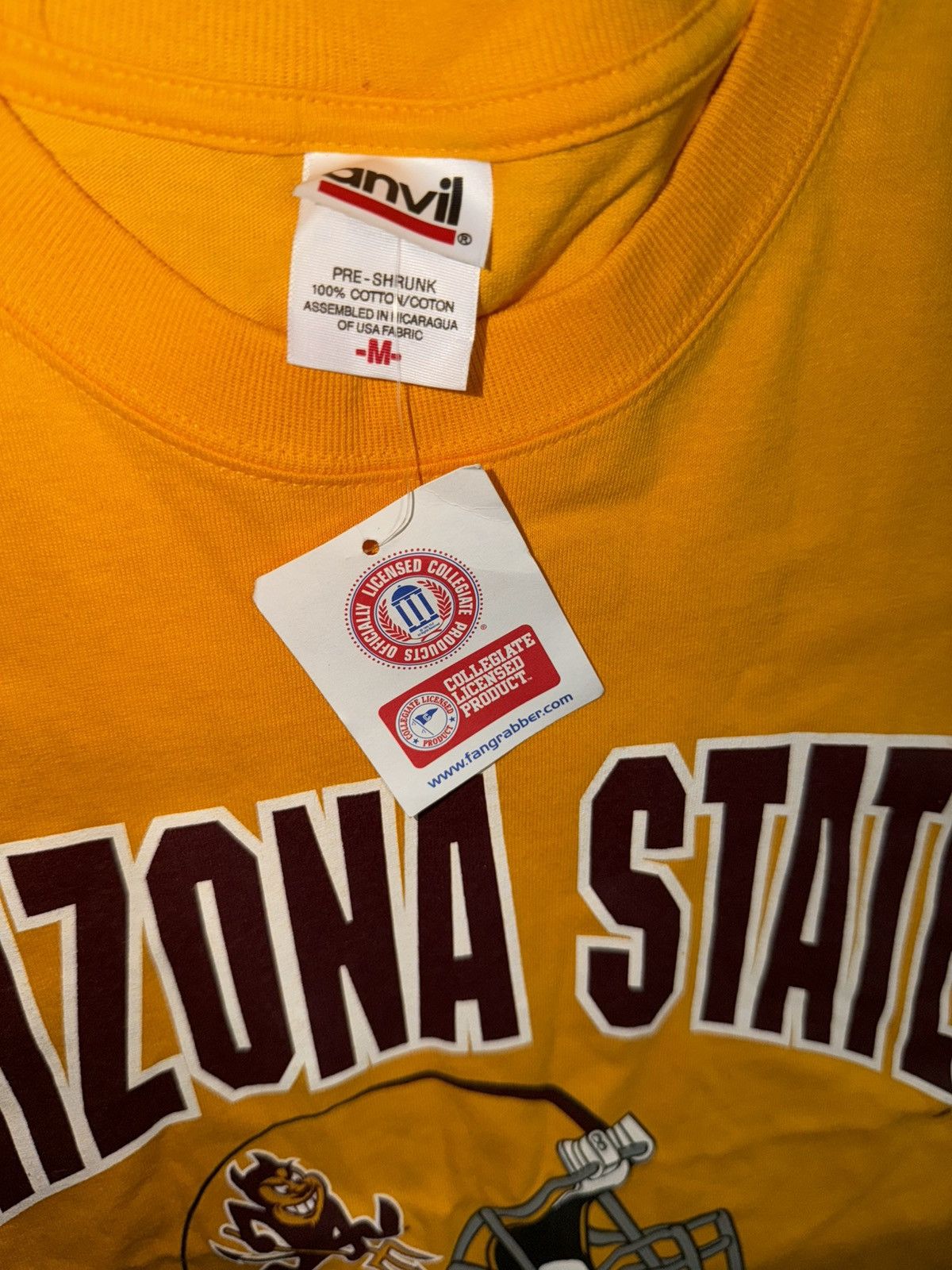 Anvil Vintage Arizona State ASU Sun Devils con ganas t-shirt Size US M / EU 48-50 / 2 - 4 Thumbnail