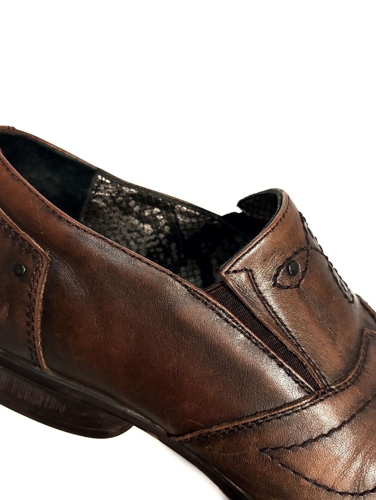 Mark Nason Mark Nason Leather Rock N’ Roll Square Toe Dress Shoes Size US 9 / EU 42 - 6 Thumbnail