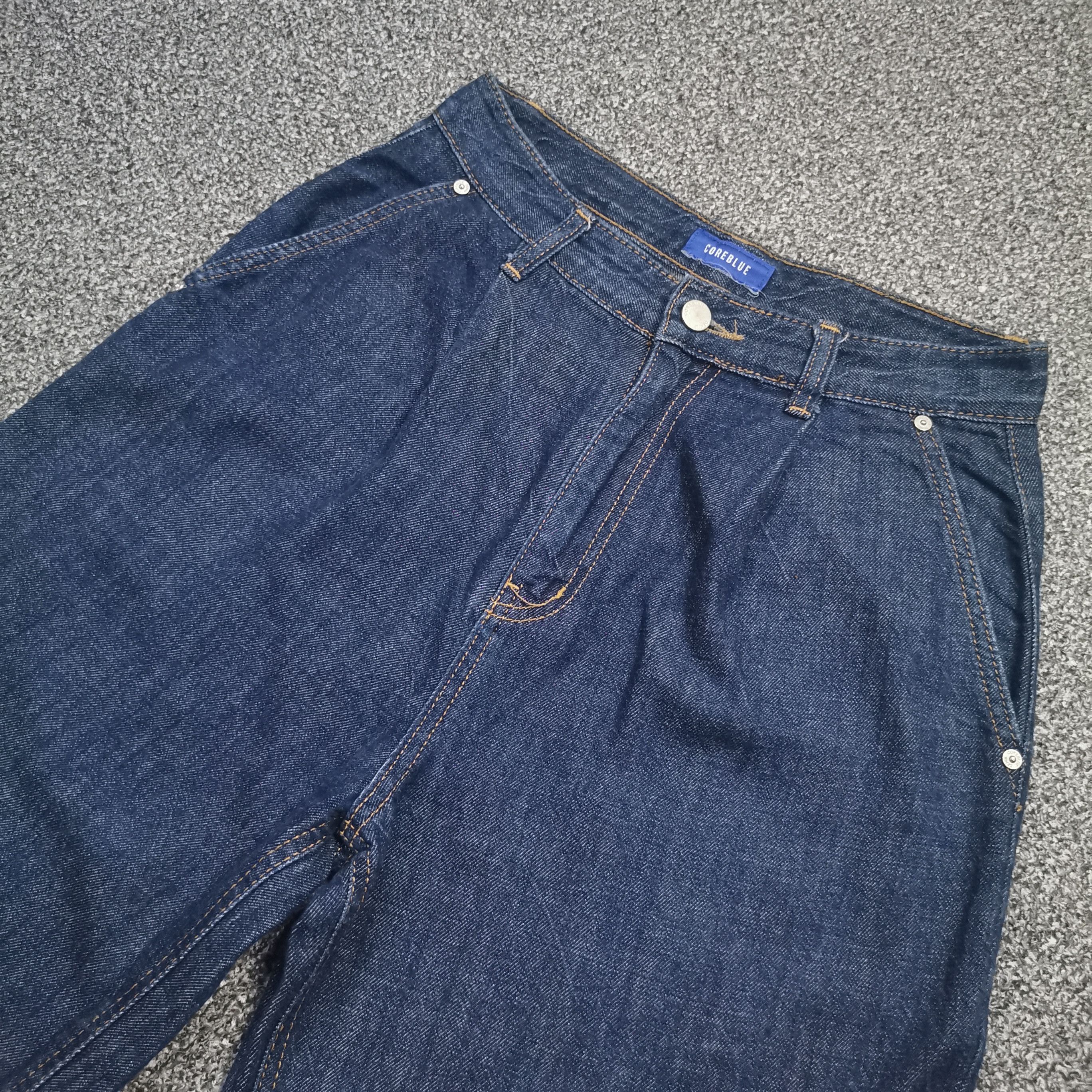 Hysteric Glamour 🔥🔥Vintage Y2k Crazy Baggy D-Rise Cutting Core Blue Denim Size US 28 / EU 44 - 4 Thumbnail