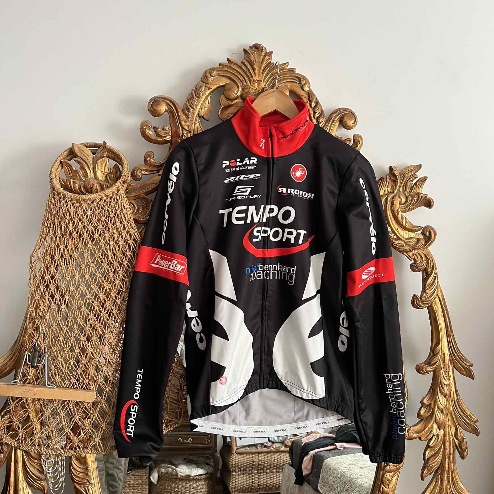Castelli cycling windstopper longsleeve jersey Sz L