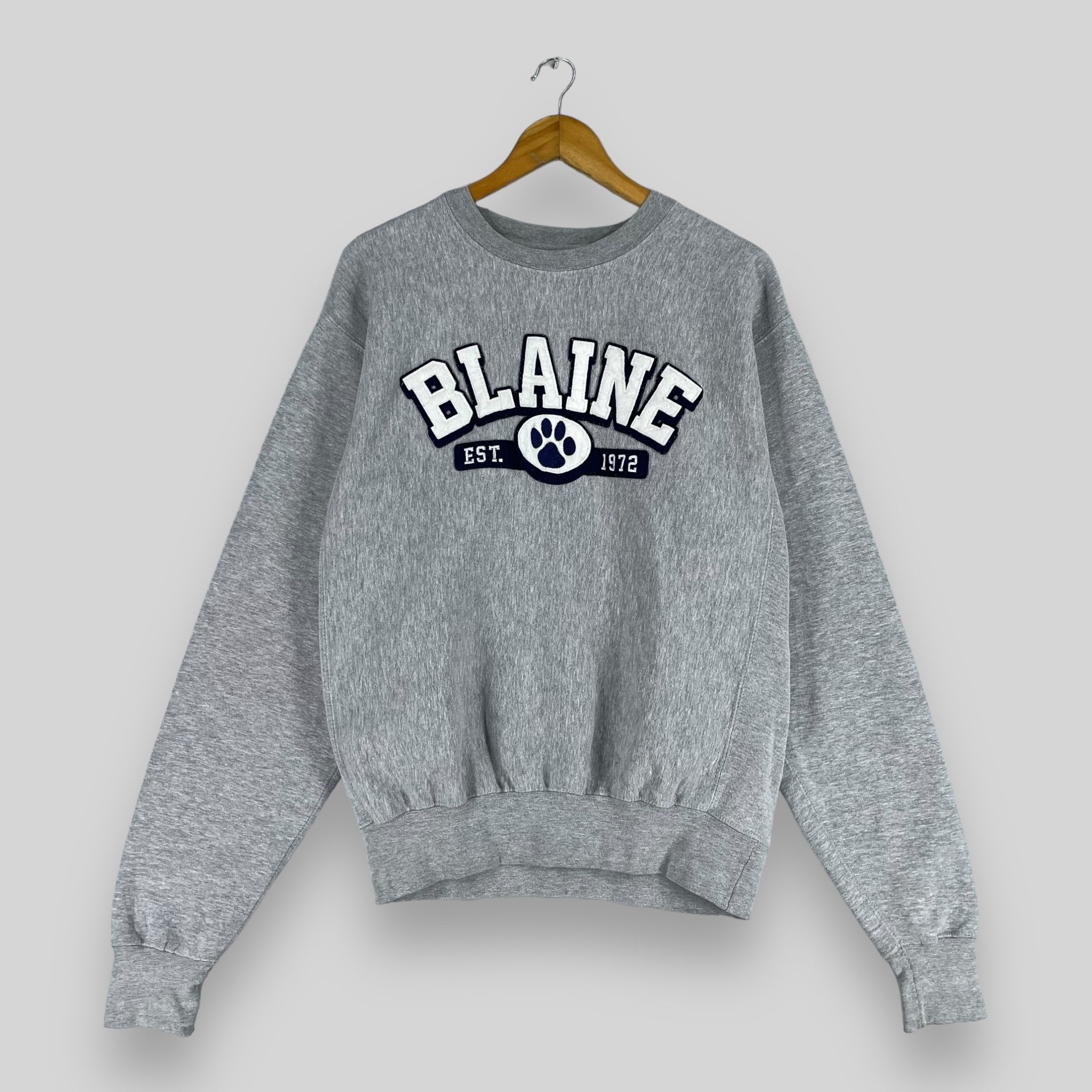 Vintage Vintage BLAINE Minnesota Spellout Embroidery Sweatshirt Size US S / EU 44-46 / 1 - 1 Thumbnail