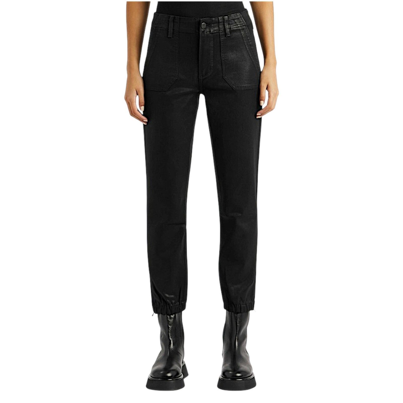 Paige Paige Black Waxed Pants | Size 27 Size 27" / US 4 / IT 40 - 9 Thumbnail