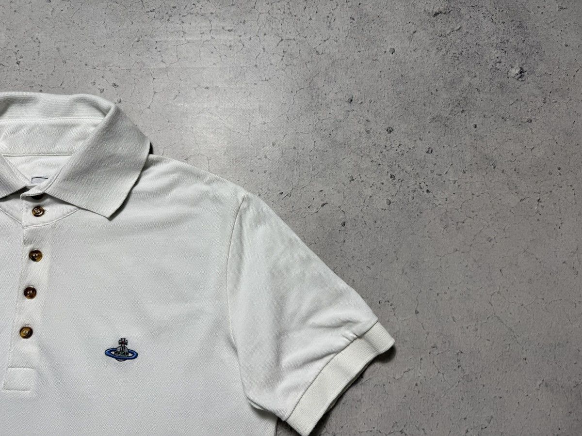 Vivienne Westwood Vivienne Westwood Luxury Polo Shirt White Size L Size US L / EU 52-54 / 3 - 2 Thumbnail