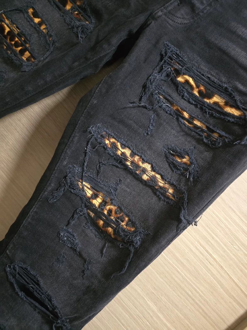 Amiri Amiri Leopard print old-fashioned jeans 2502-Nextarrow Size US 28 / EU 44 - 3 Thumbnail