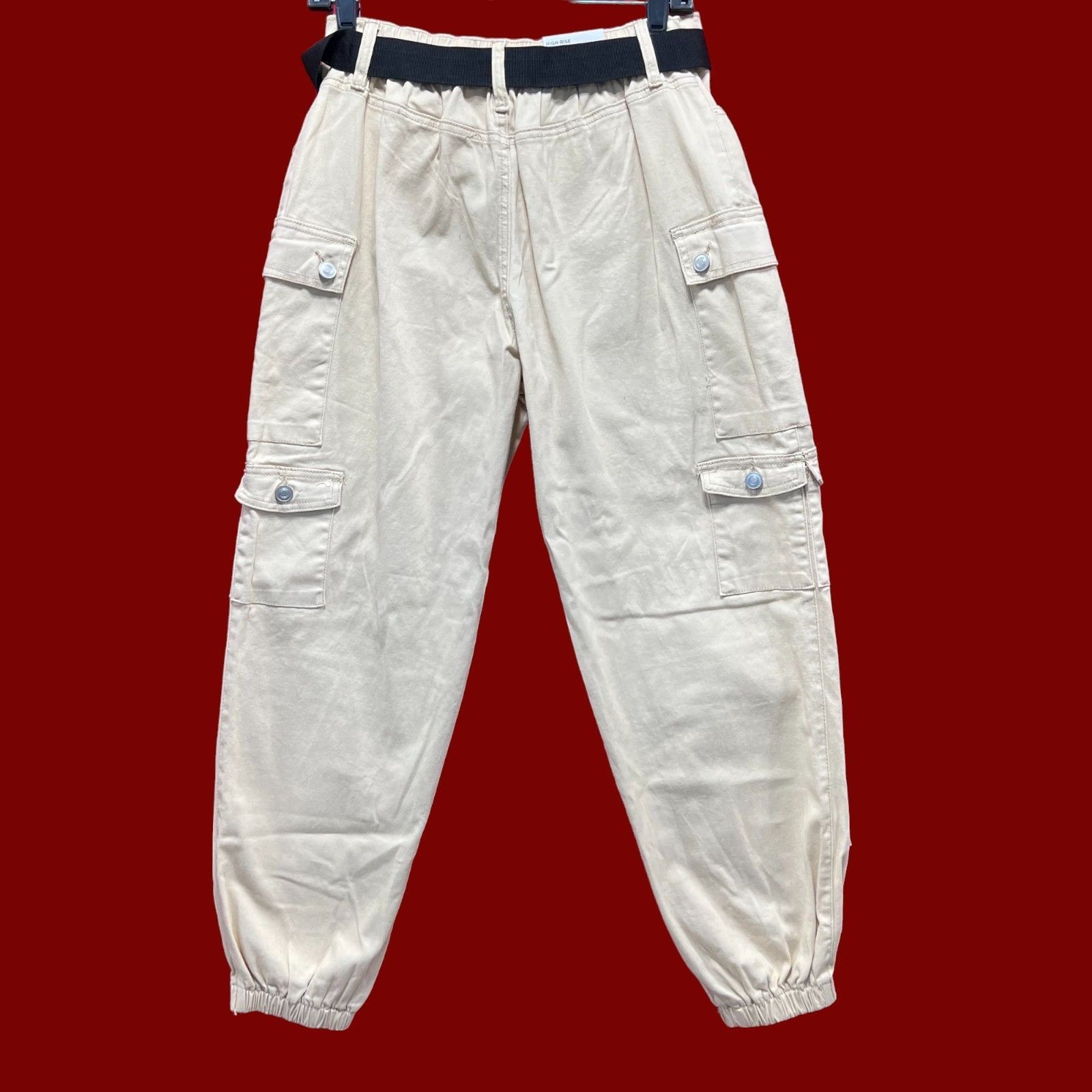 rue21 Rue 21 - Women's High-Rise Baggy Cargo Jogger - Medium Stret Size 28" / US 6 / IT 42 - 2 Thumbnail