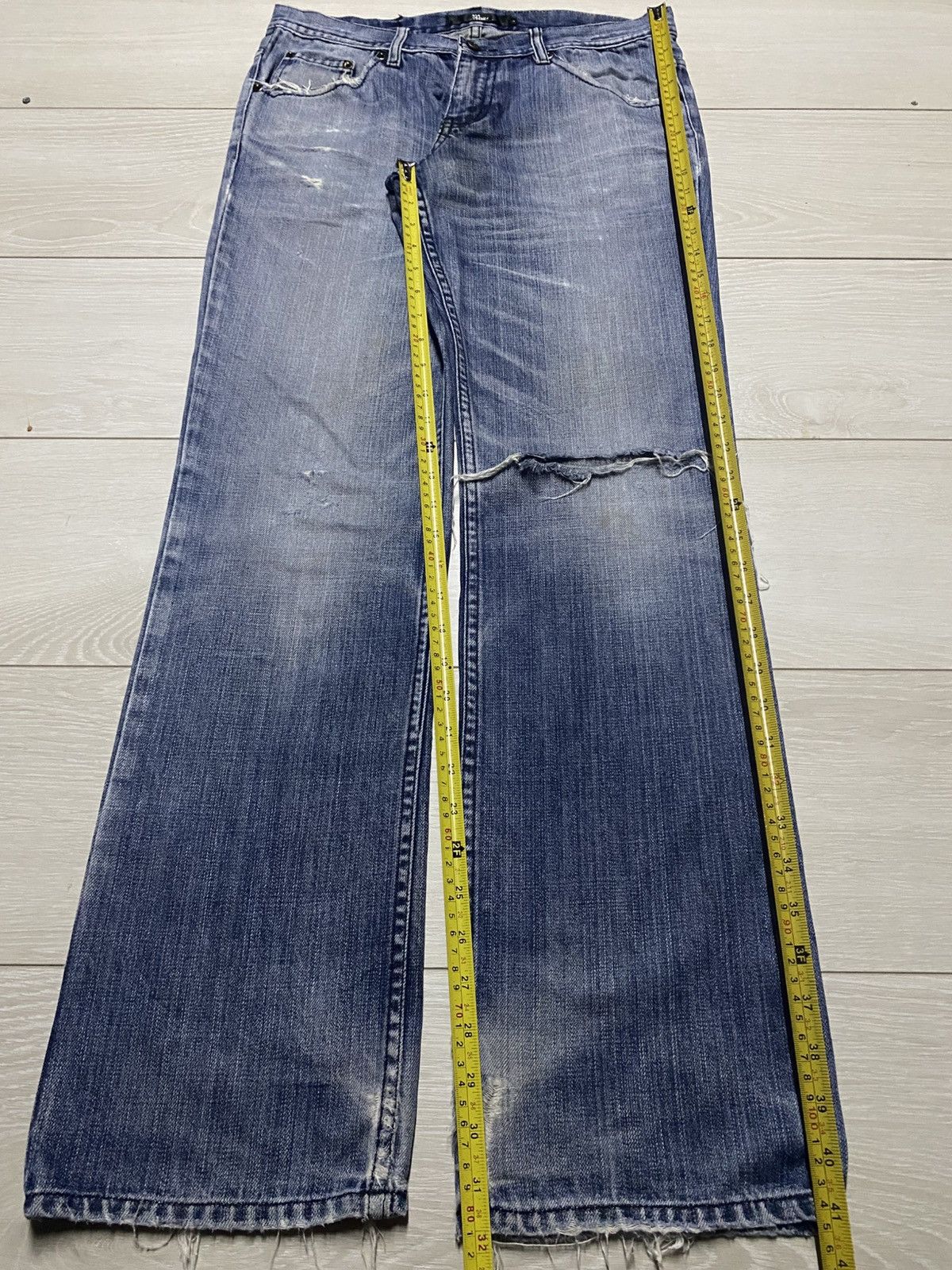 Japanese Brand Vintage Japanese Brand Midas Studd Backpatch Distressed Jean Size US 32 / EU 48 - 16 Thumbnail