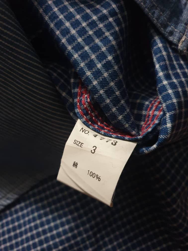 Japanese Brand 💥Blue trick okayama Japanese Chambray Shirt Size US M / EU 48-50 / 2 - 3 Thumbnail