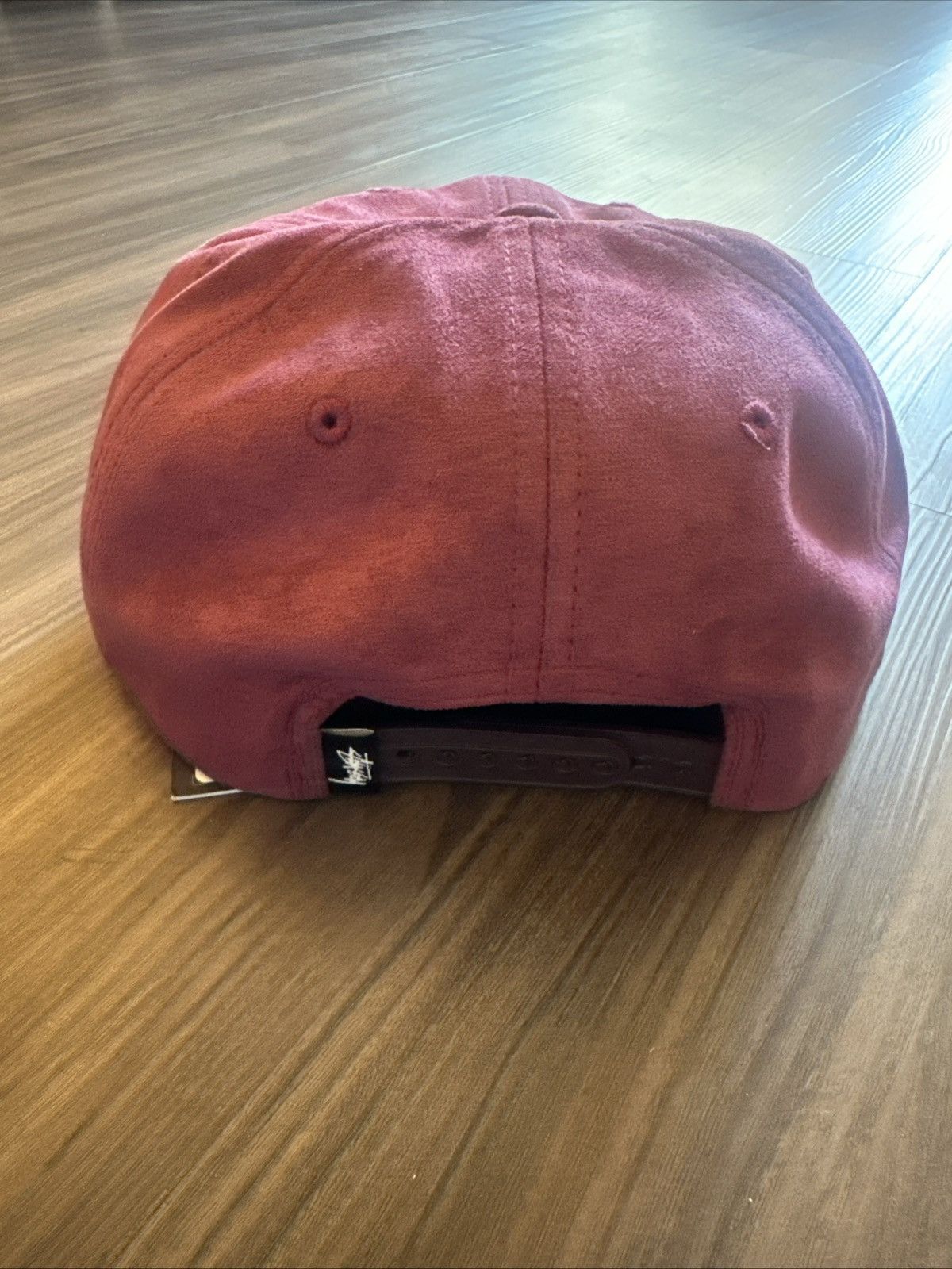 Stussy Stussy Men’s Washed Oxford Canvas Hat Burgundy with Green Size ONE SIZE - 2 Thumbnail