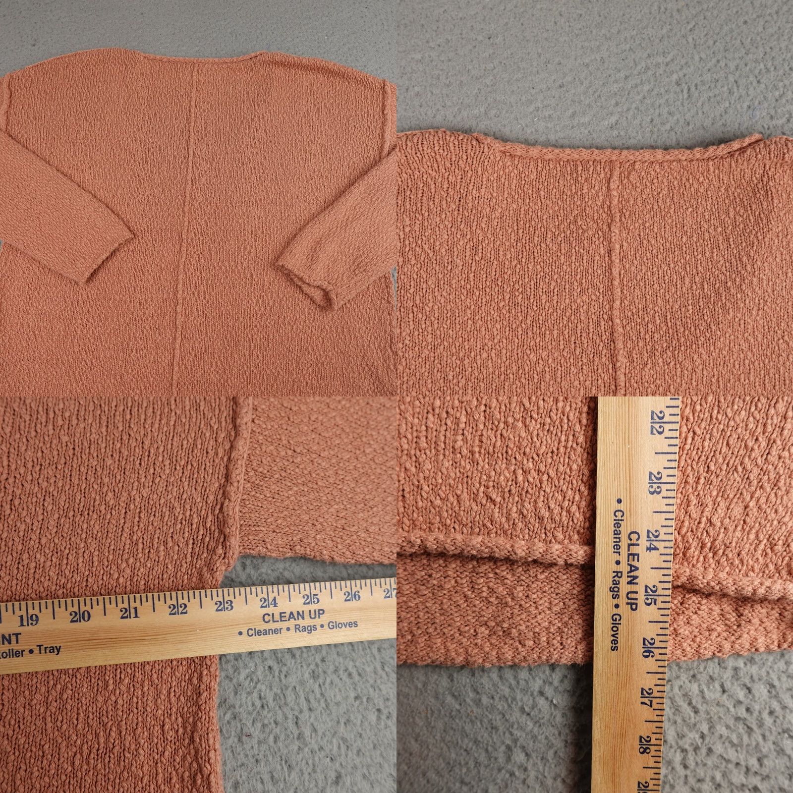 Vintage Aeri Shirt Womens Medium Pink Textured Tunic Pullover Long Sleeve Knit Boho Shirt Blouse Casual Size M / US 6-8 / IT 42-44 - 9 Thumbnail