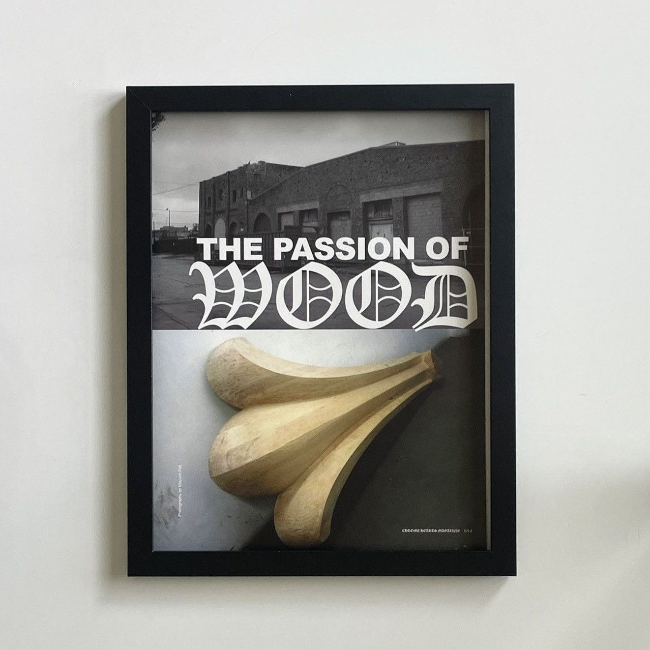 Chrome Hearts × Vintage Chrome Hearts passion of wood Poster framed 9x11 Size ONE SIZE - 1 Thumbnail
