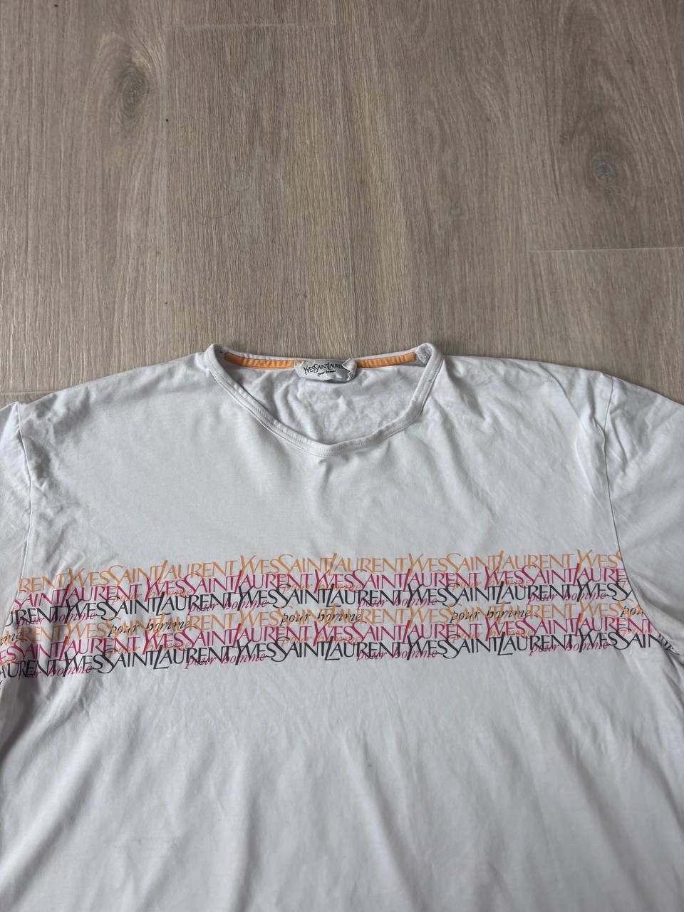 Vintage × Yves Saint Laurent Vintage YSL monogram tshirt 90s rare Size US XL / EU 56 / 4 - 2 Thumbnail