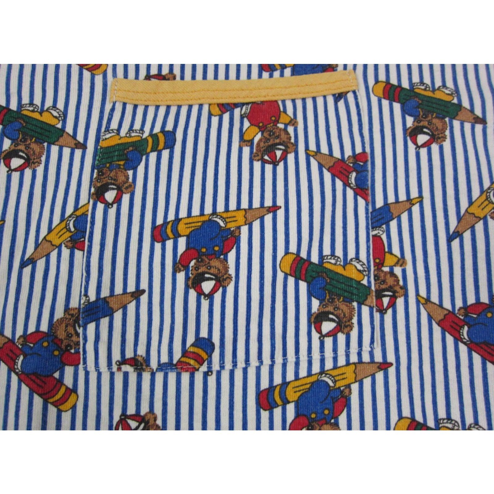 Vintage VINTAGE Avon Shirt Womens One Size White Blue Teddy Bears All Over Print Size ONE SIZE - 4 Thumbnail