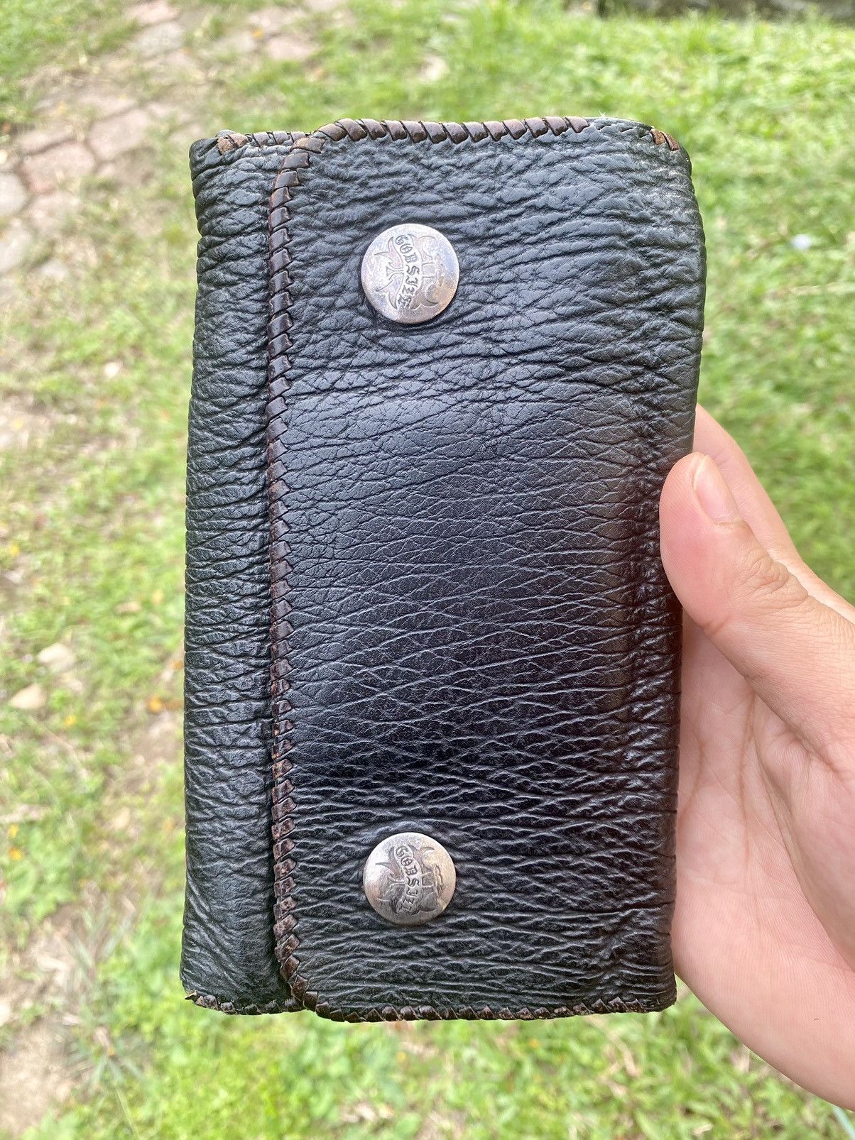If Six Was Nine Very Rare Vintage handmade Godsize Sharkskin Leather wallet Size ONE SIZE - 11 Thumbnail