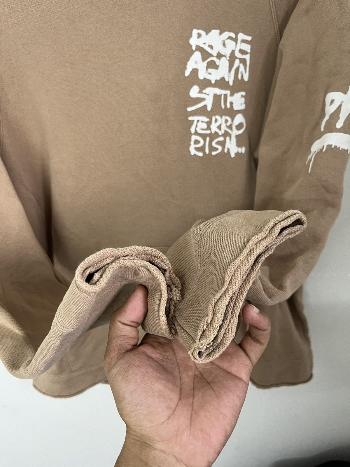 Japanese Brand × PPFM Vintage PPFM Distressed Hoodie ‘Rage Against The Terrorist’ Size US L / EU 52-54 / 3 - 5 Thumbnail