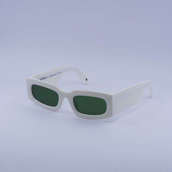 Off-White Off-White OERI141 CARY 0155 Sunglasses White Rectangle Frame Size ONE SIZE - 5 Thumbnail