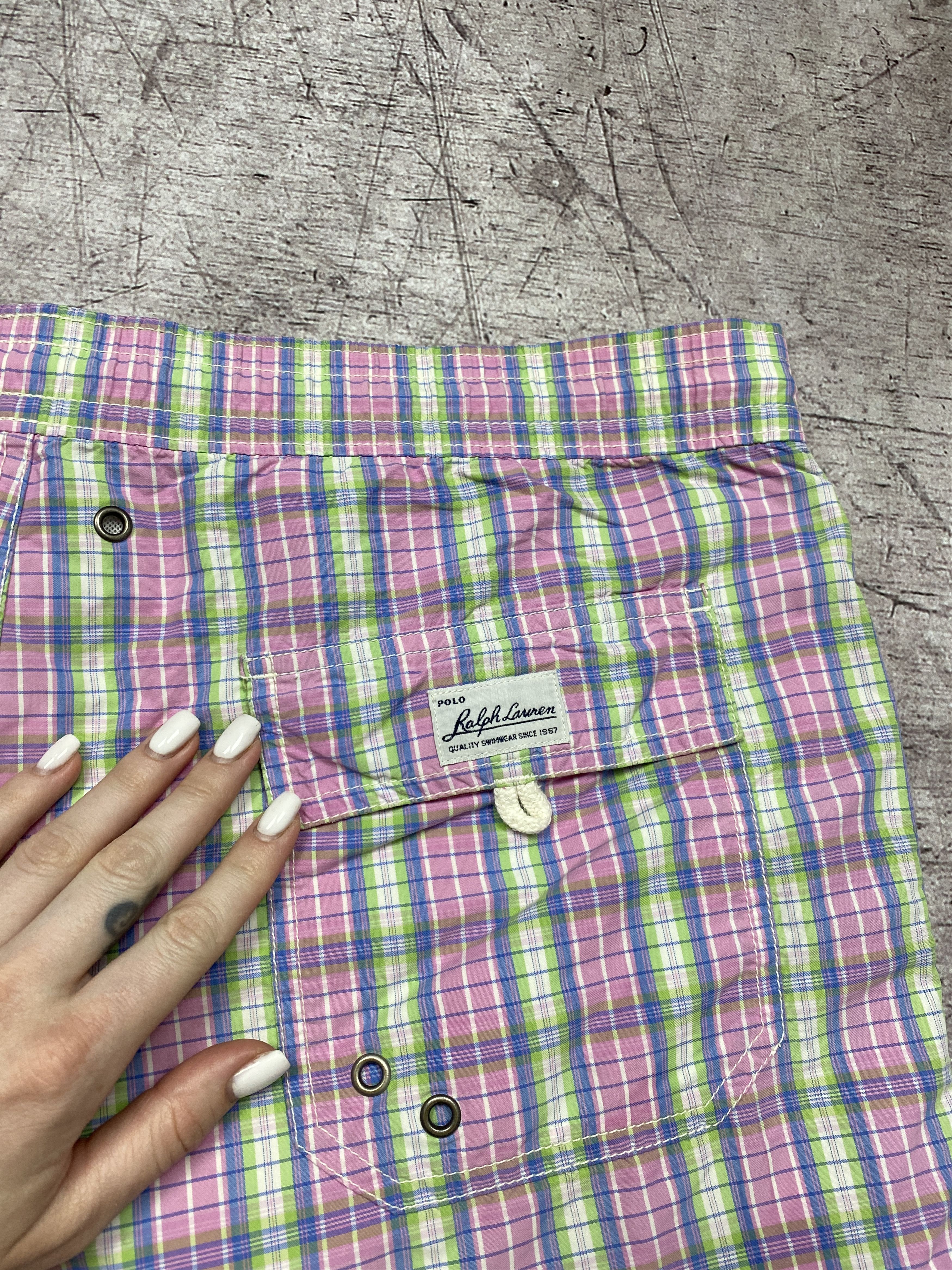 Polo Ralph Lauren × Vintage Polo Sport Ralph Lauren Vintage Mens Nylon Shorts Size US 34 / EU 50 - 8 Thumbnail