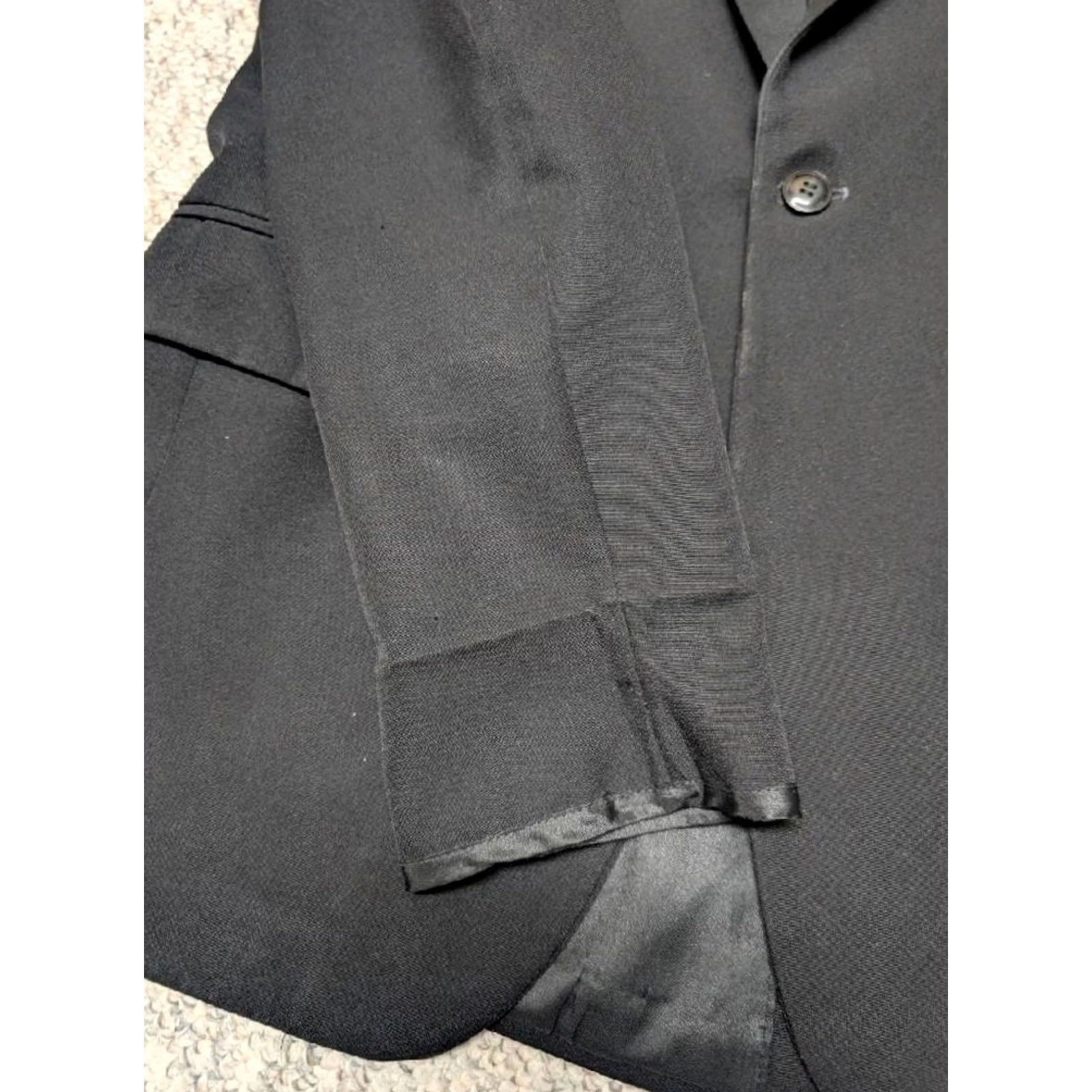 Vintage VINTAGE Raffinati Tuxedo Blazer Peak Wool 38R Men White? Size 38R - 8 Thumbnail