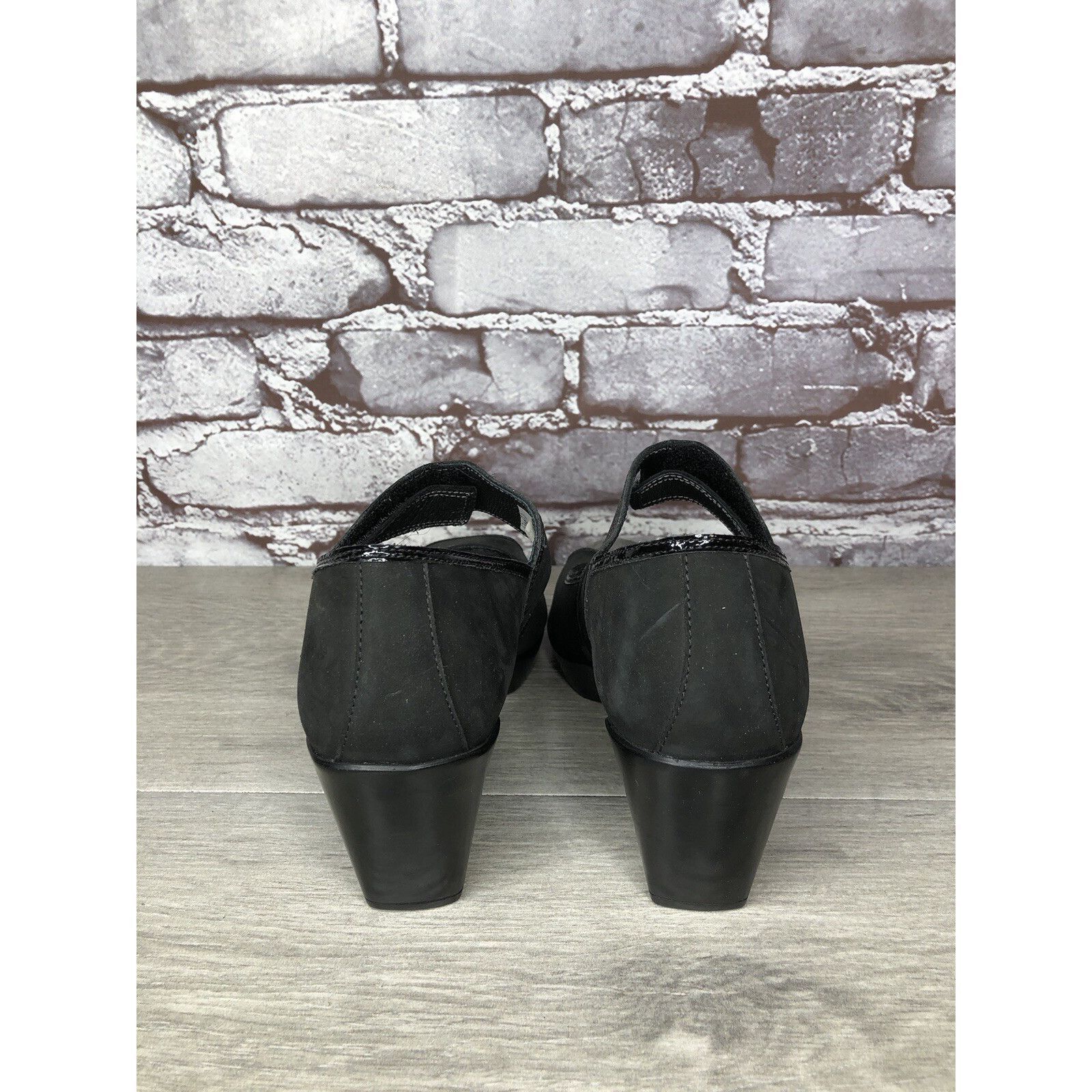 Other Naot Black Nubuck Leather MaryJane Heel Shoes Women Sz 37EU Size US 6.5 / IT 36.5 - 5 Thumbnail