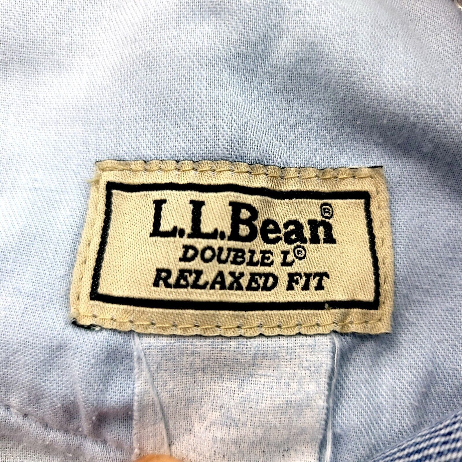 L.L. Bean DAMAGED Stain L.L. Bean Double L Relaxed Fit Light Blue Jean Size US 37 - 7 Thumbnail