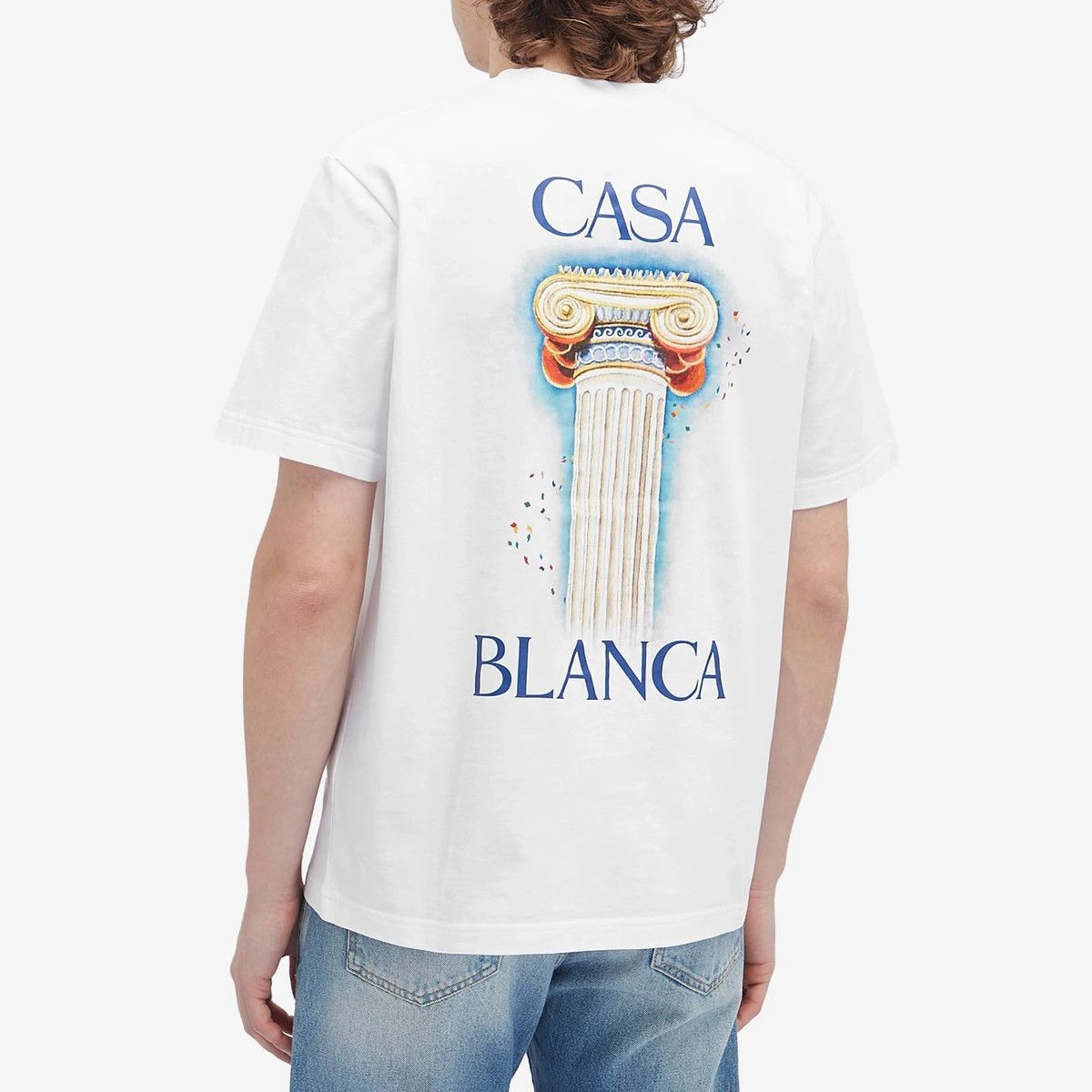 Casablanca o1mle0326 Printed T-Shirt in White Size US XXL / EU 58 / 5 - 3 Thumbnail